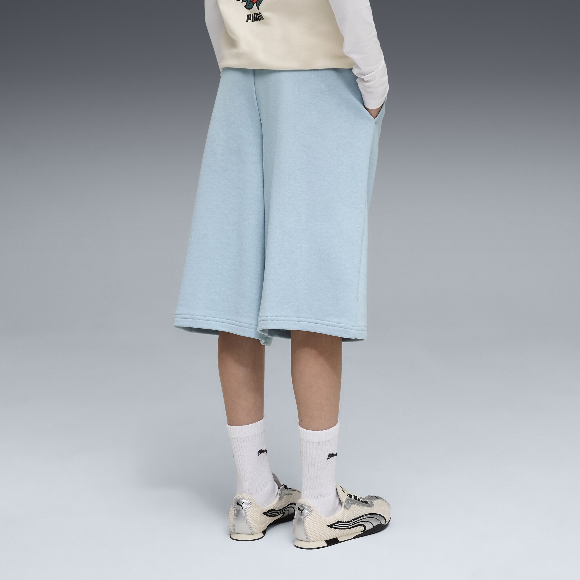 PUMA Sporthose »MID 90s Relaxed Lange Shorts Mädchen«