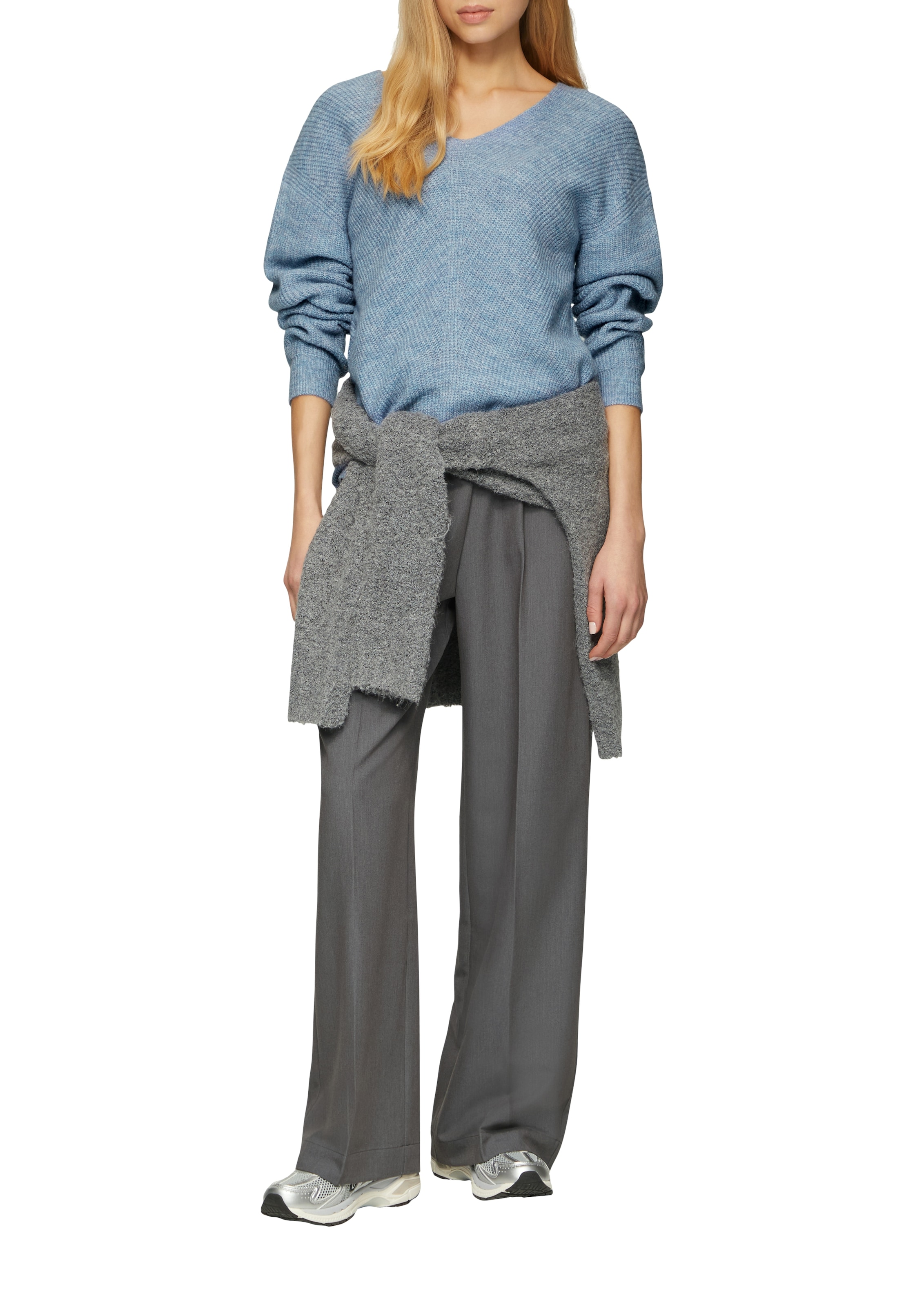 QS Strickpullover, in Melange Optik