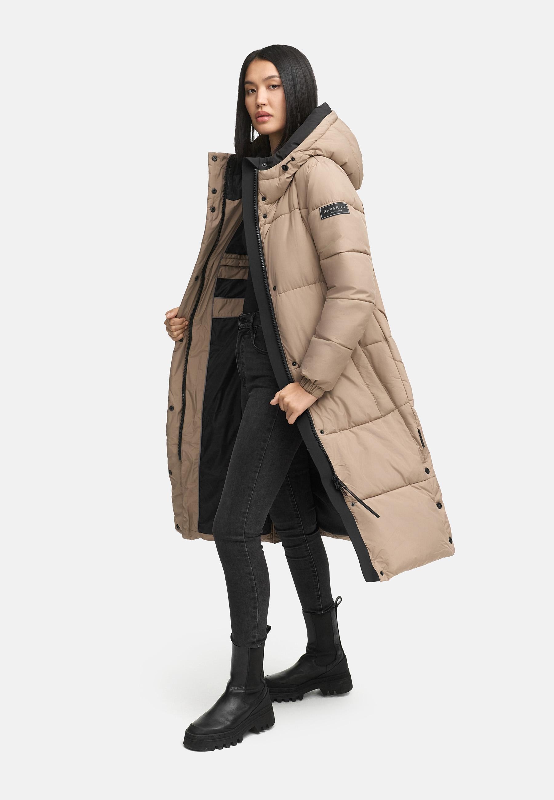 Navahoo Steppmantel »Taublüte XIV« Gesteppter Damen Mantel mit 2-Wege-Reißverschluss