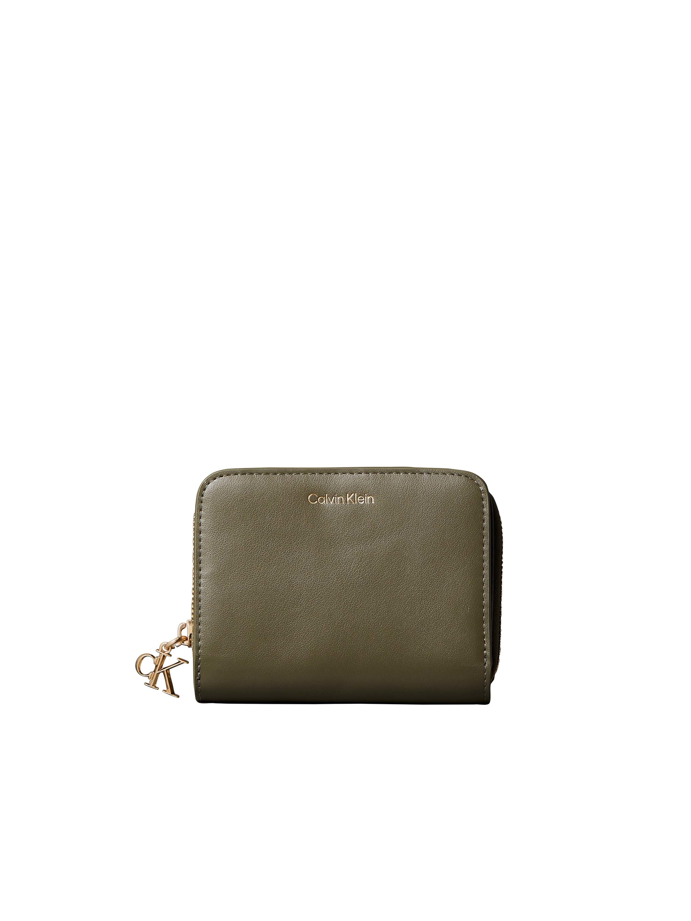 Calvin Klein "CK PULLER MEDIUM FLAP ZIP AROUND" Damen Geldbörse, Portemonnaie mit CK-Schmuck-Logo