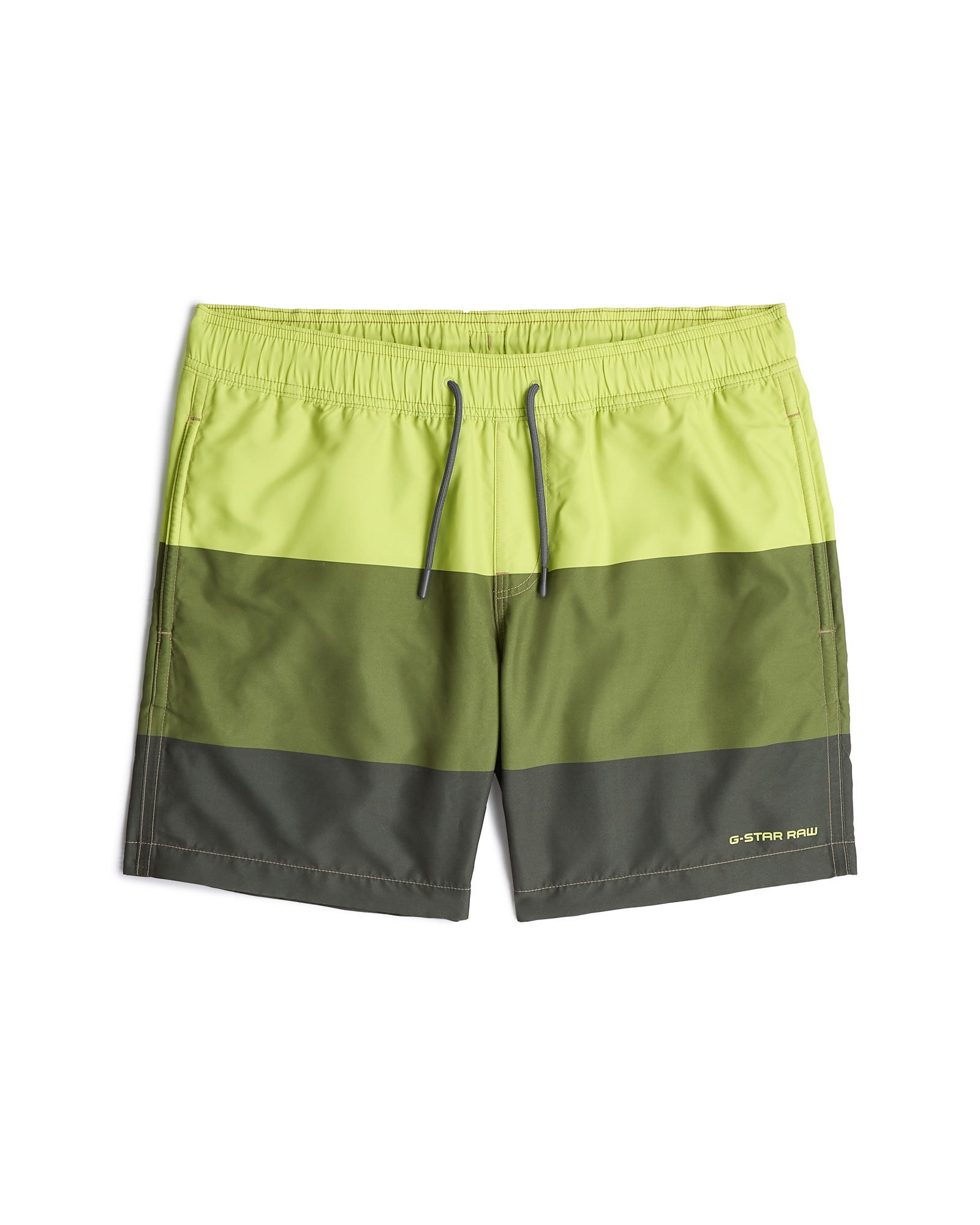 G-STAR Herren Badeshorts "Dirik Color Block Badeshorts", grün, Gr. XS, Obermaterial: 100% Polyester, Badehosen