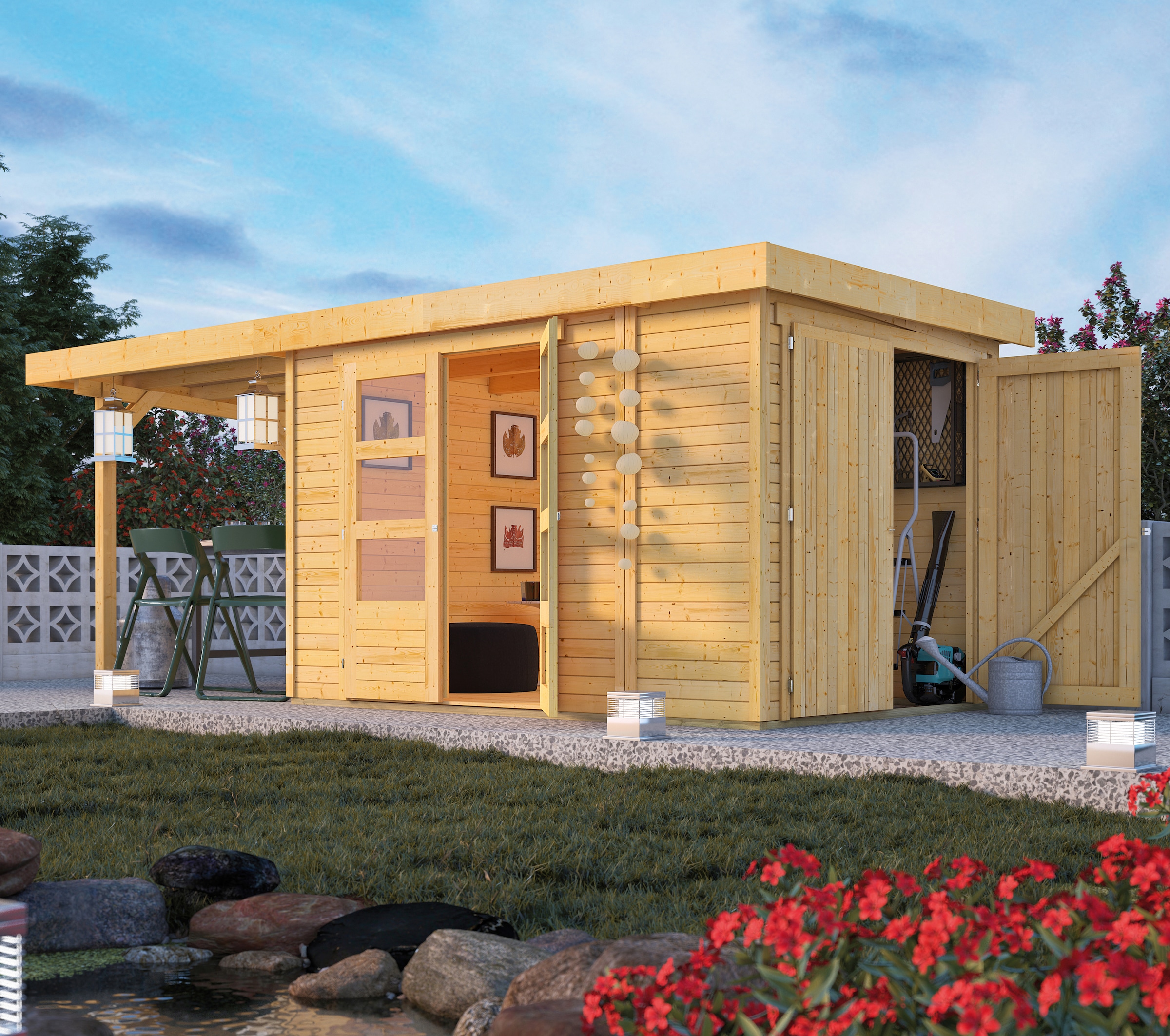 Karibu Gartenhaus "Ostsee 3" günstig online kaufen