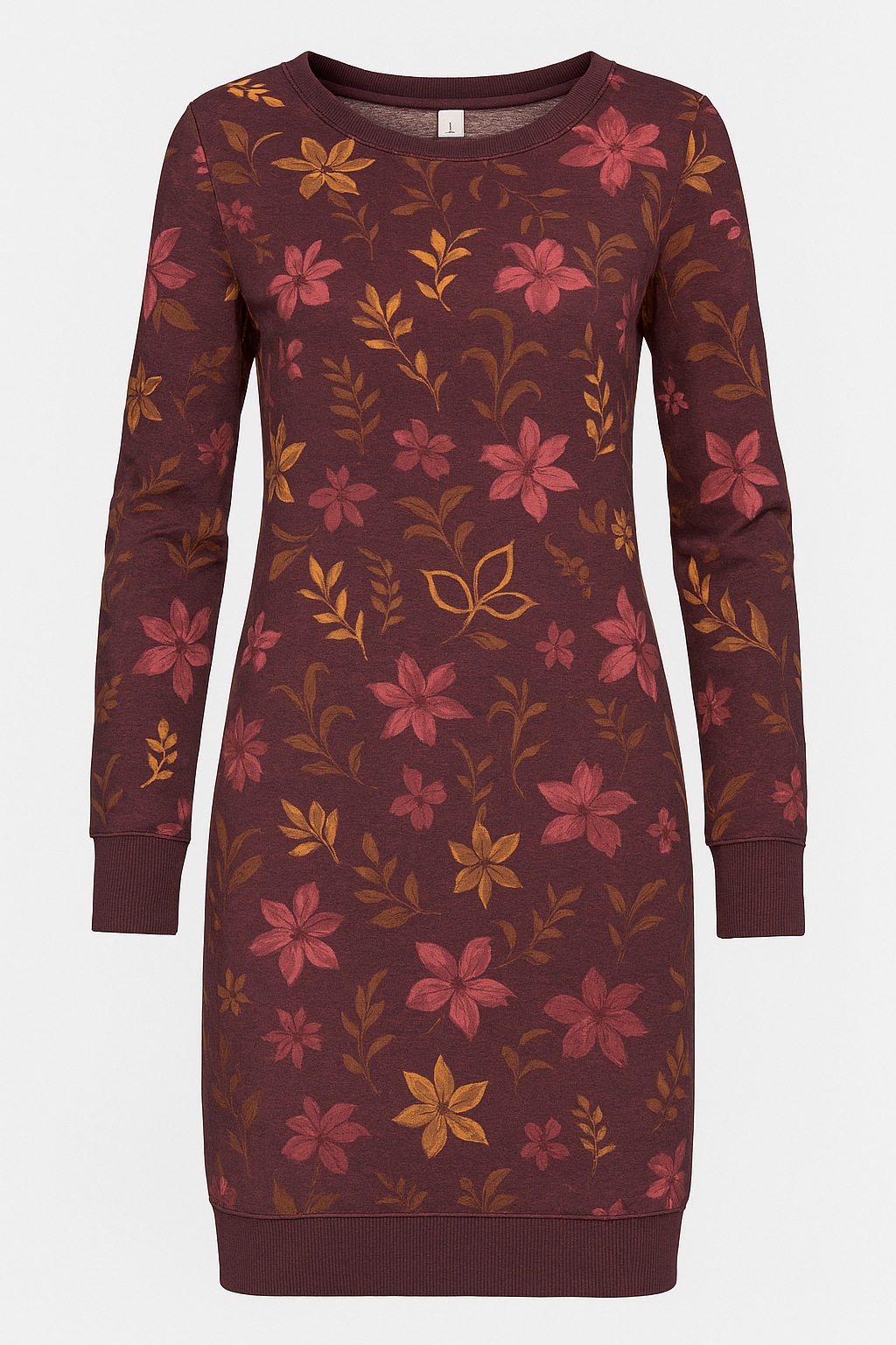 Thumbnail - Ragwear Sweatkleid "MENITA FLOWERS O" Eingrifftaschen