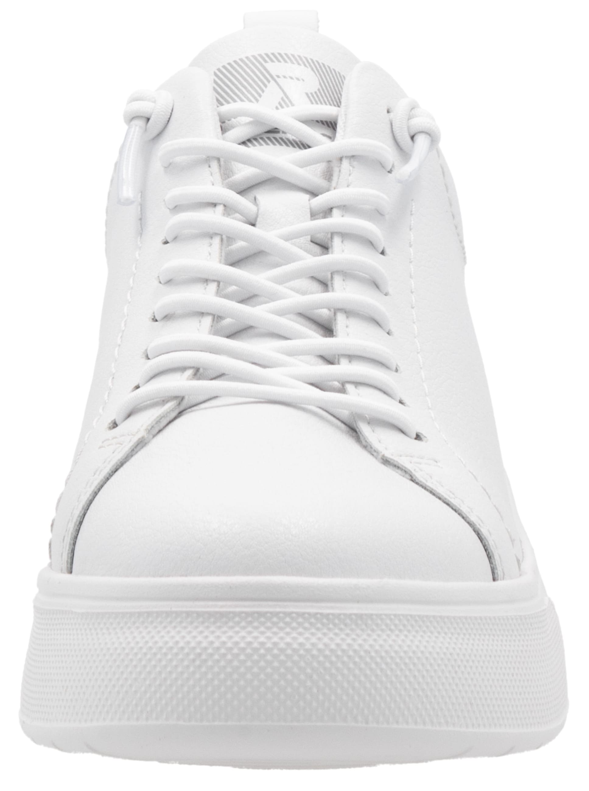 RIEKER Sport Plateausneaker, Freizeitschuh, Halbschuh, Schnürschuh mit Schaftrandpolsterung