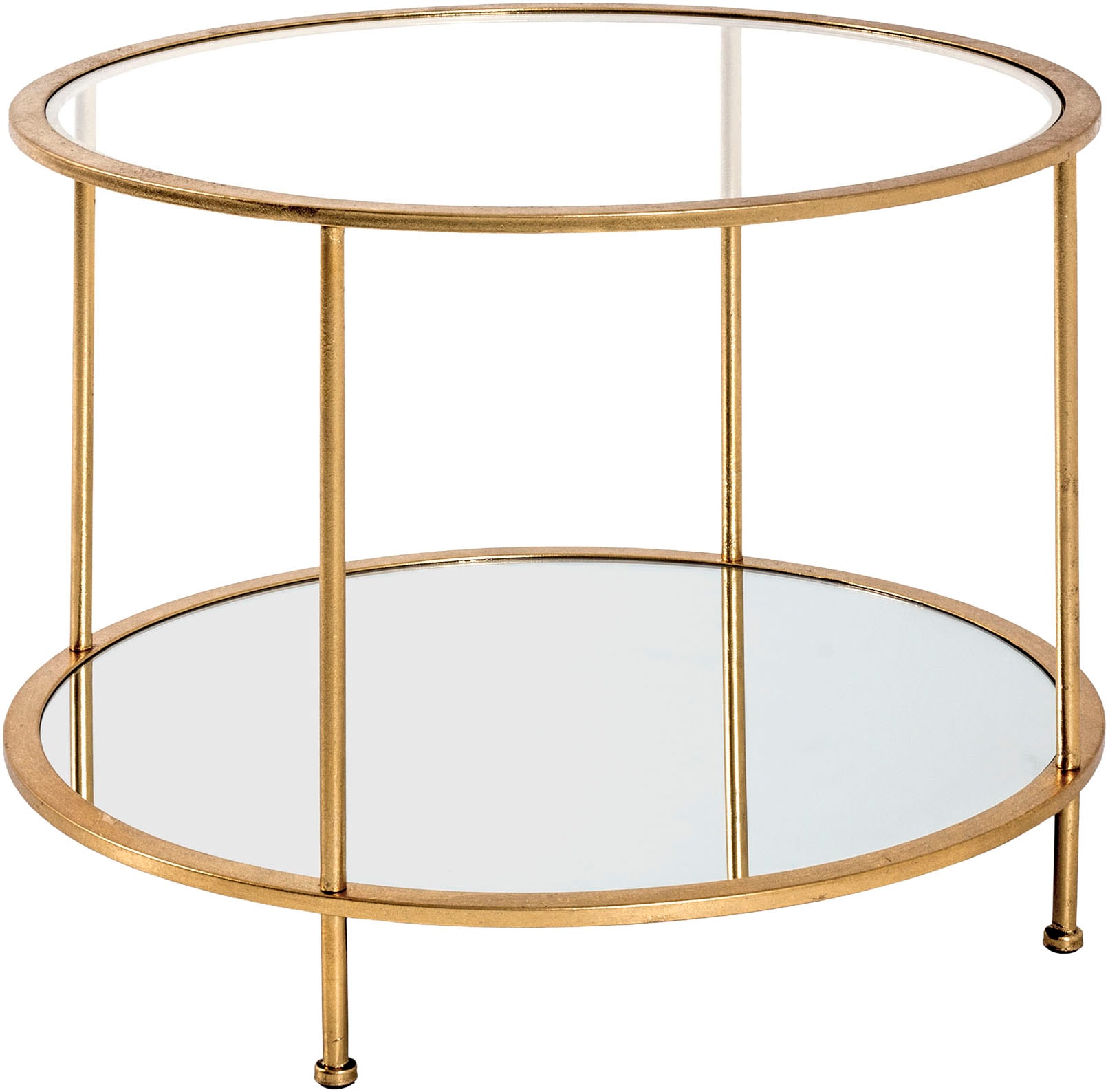 HAKU 1100000002199 "Sofatisch, Wohnzimmertisch" 1 Stk. tlg. rund - aus Metall Gold - Ø/H 60/45 cm