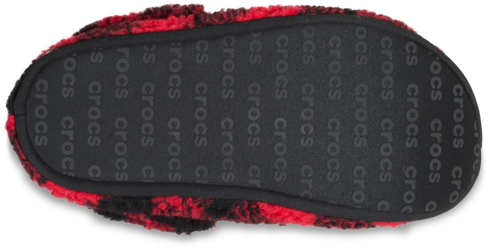 Crocs Hausschuh »Classic Buff Check Cozzy Slipper«, Pantoffel, Mule mit kariertem Muster