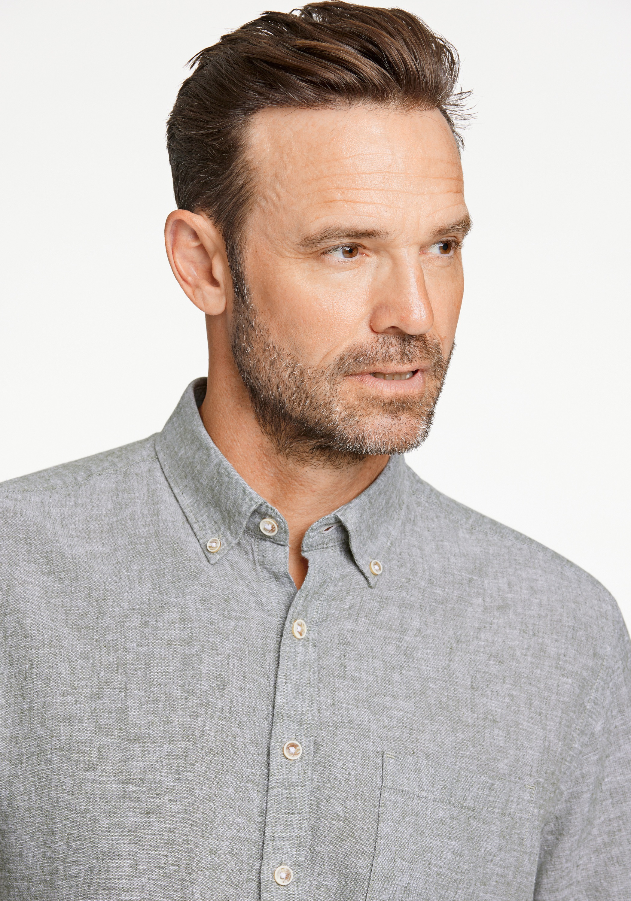 Jack's Linen Shirt Regular Fit Army XL 5
