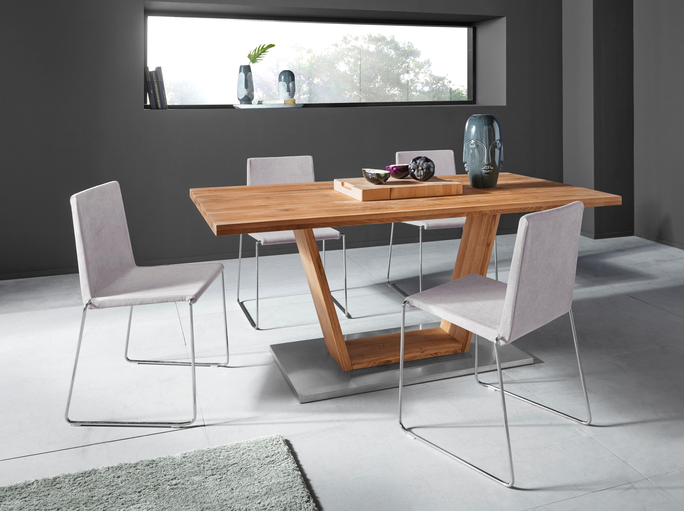 Places of Style Stuhl Hannah (2er Set), mit weicher Luxus Microfaser oder Kunstleder Places of Style Stuhl Hannah (2er Set), mit weicher Luxus Microfaser oder Kunstleder