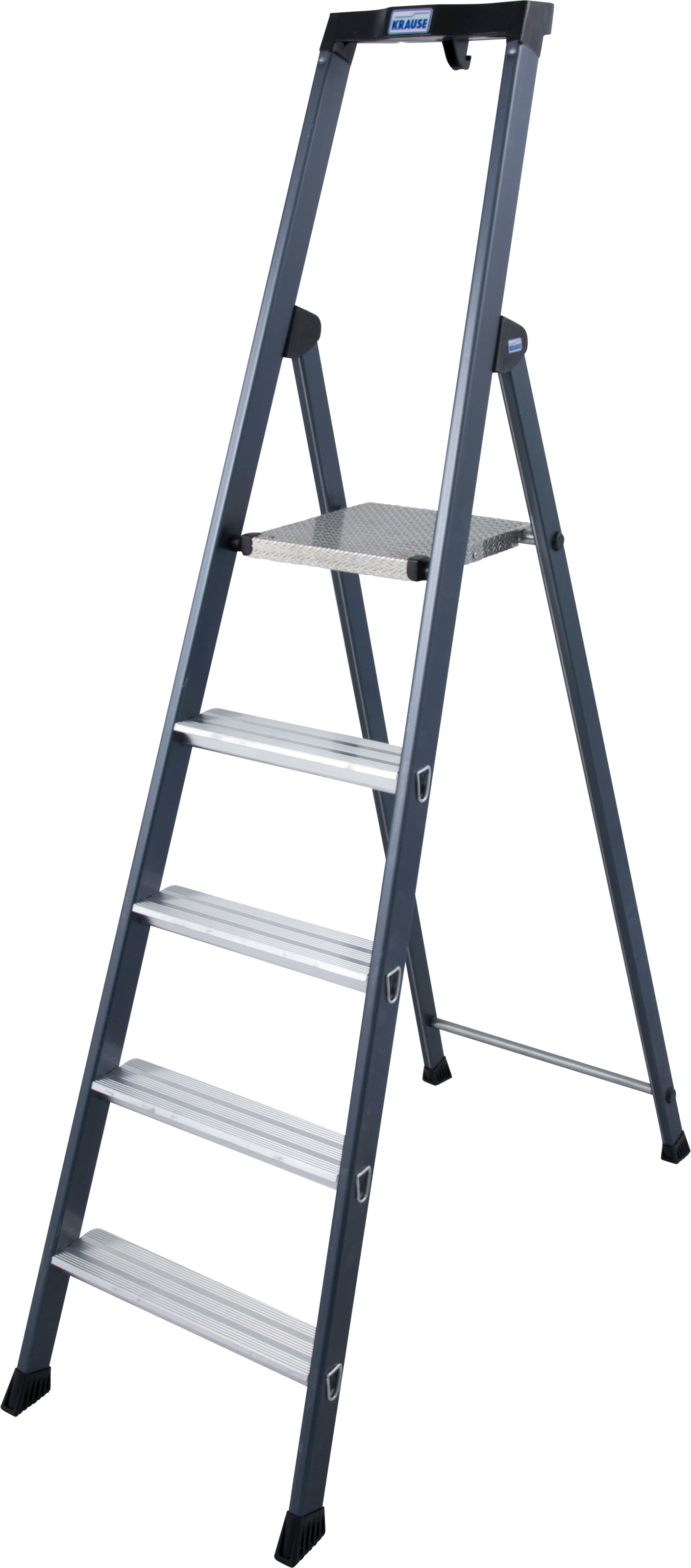 KRAUSE Stehleiter »SePro S«, Alu eloxiert, 1x5 Stufen, Arbeitshöhe ca. 305 cm