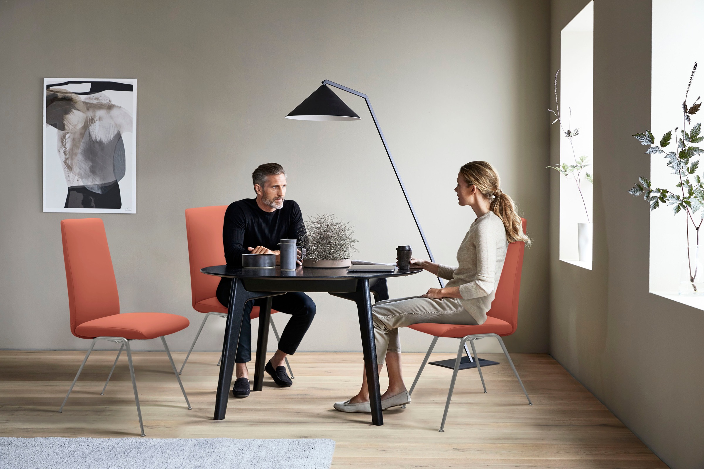 Stressless® Polsterstuhl »Laurel«, Leder PALOMA, High Back, Größe L, mit Beinen aus Stahl in Chrom glänzend