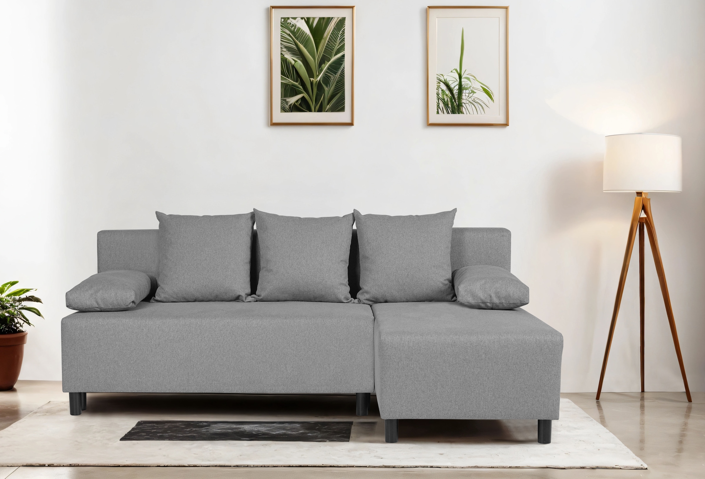 INOSIGN Ecksofa "IWALANI, Schlafsofa mit Bettkasten, Recamiere beidseitig m günstig online kaufen