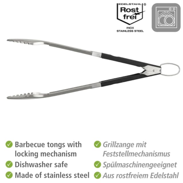 WENKO Grillbesteck-Set »BBQ«, (Set, 3 tlg.), aus rostfreiem Edelstahl und  TPR-Kunststoff (3er-Set) kaufen | BAUR