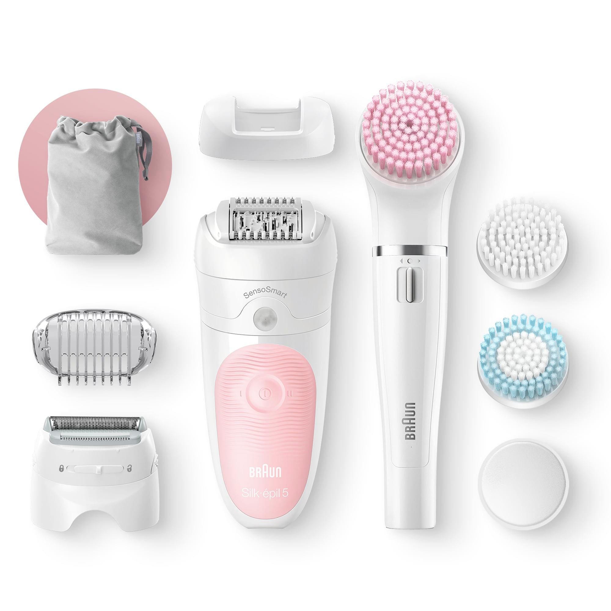 Braun Epilierer »Silk-épil Deluxe Beauty-Set 5-895«, 4 St. Aufsätze,  Kabellose Wet&Dry Haarentfernung 6-in-1 Epilierer für Gesicht & Körper per  Rechnung | BAUR