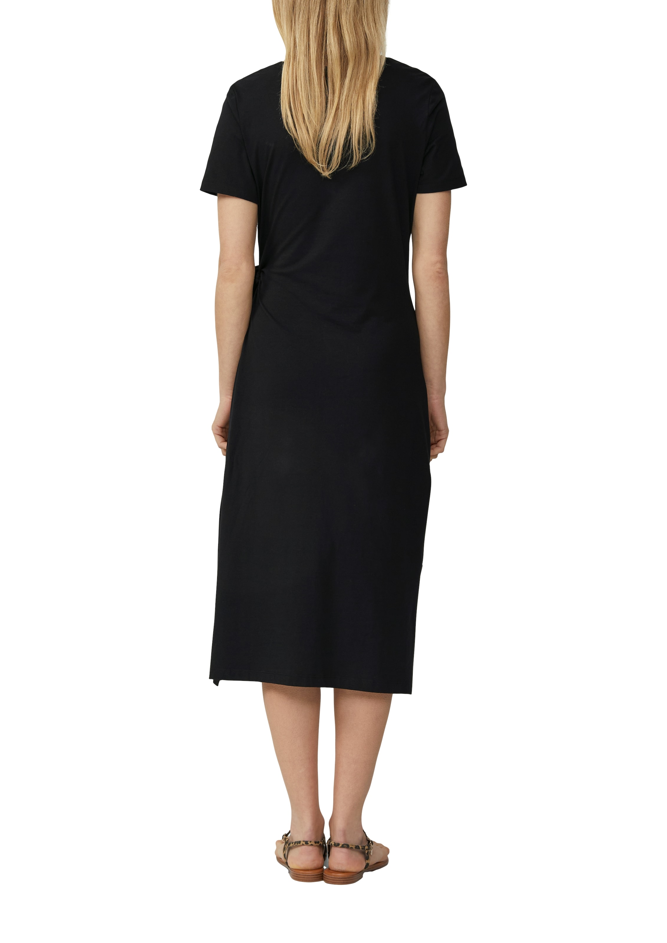 s.Oliver Jerseykleid, Sommerkleid mit Knoten-Detail