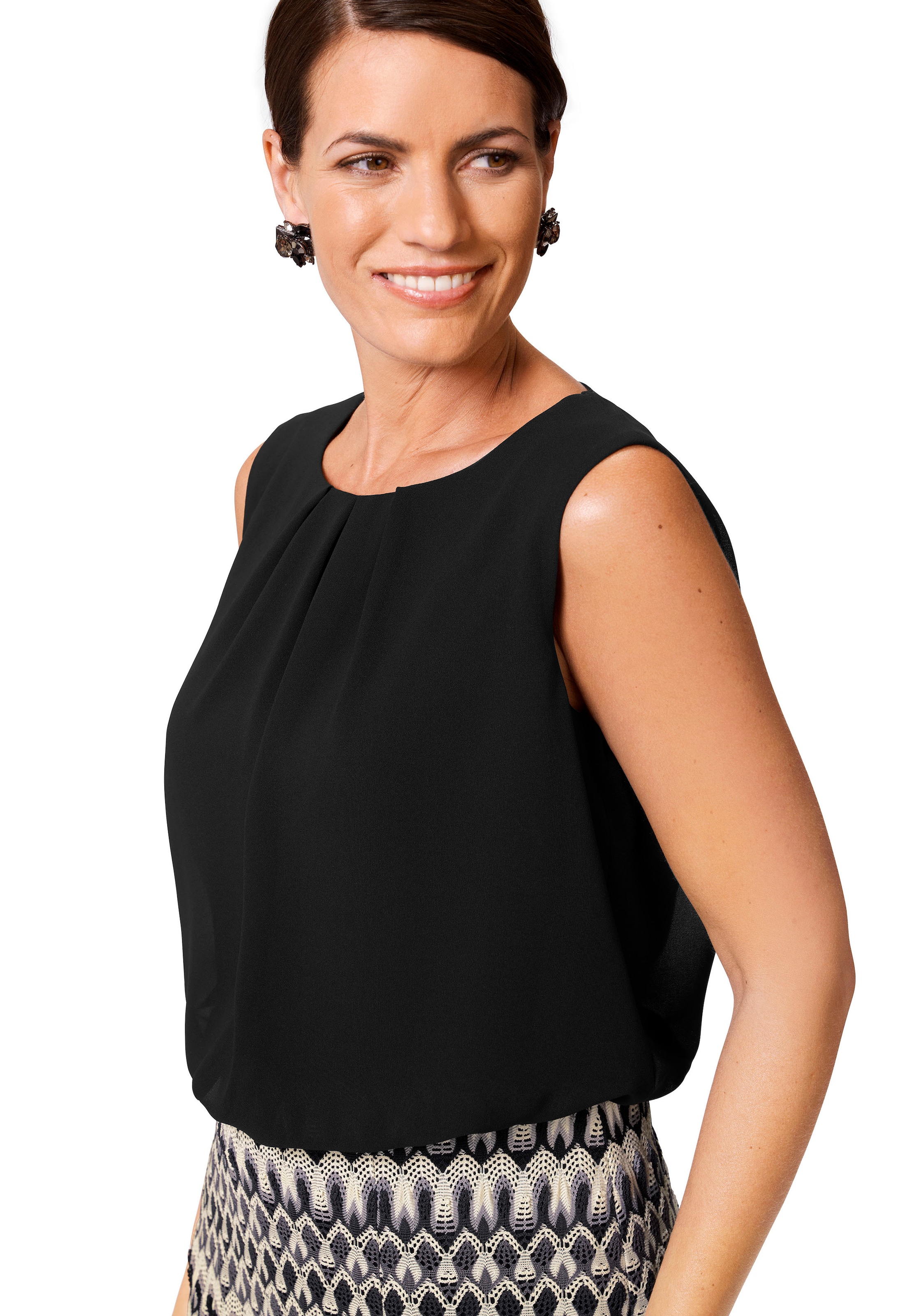 select! By Hermann Lange Blusenkleid mit Musterung