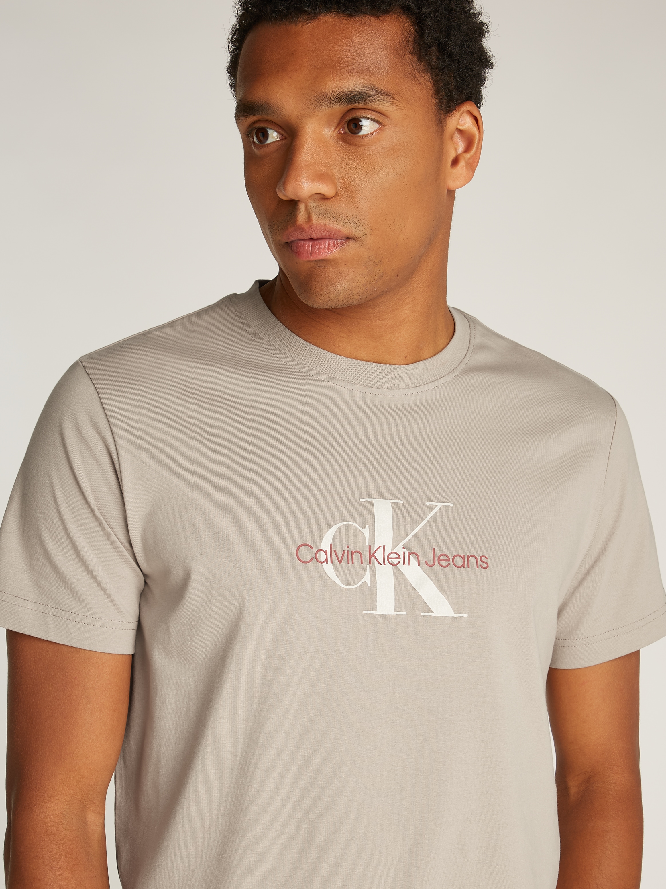 Calvin Klein Jeans T-Shirt »DISTRESSED MONOLOGO TEE«, mit Logodruck