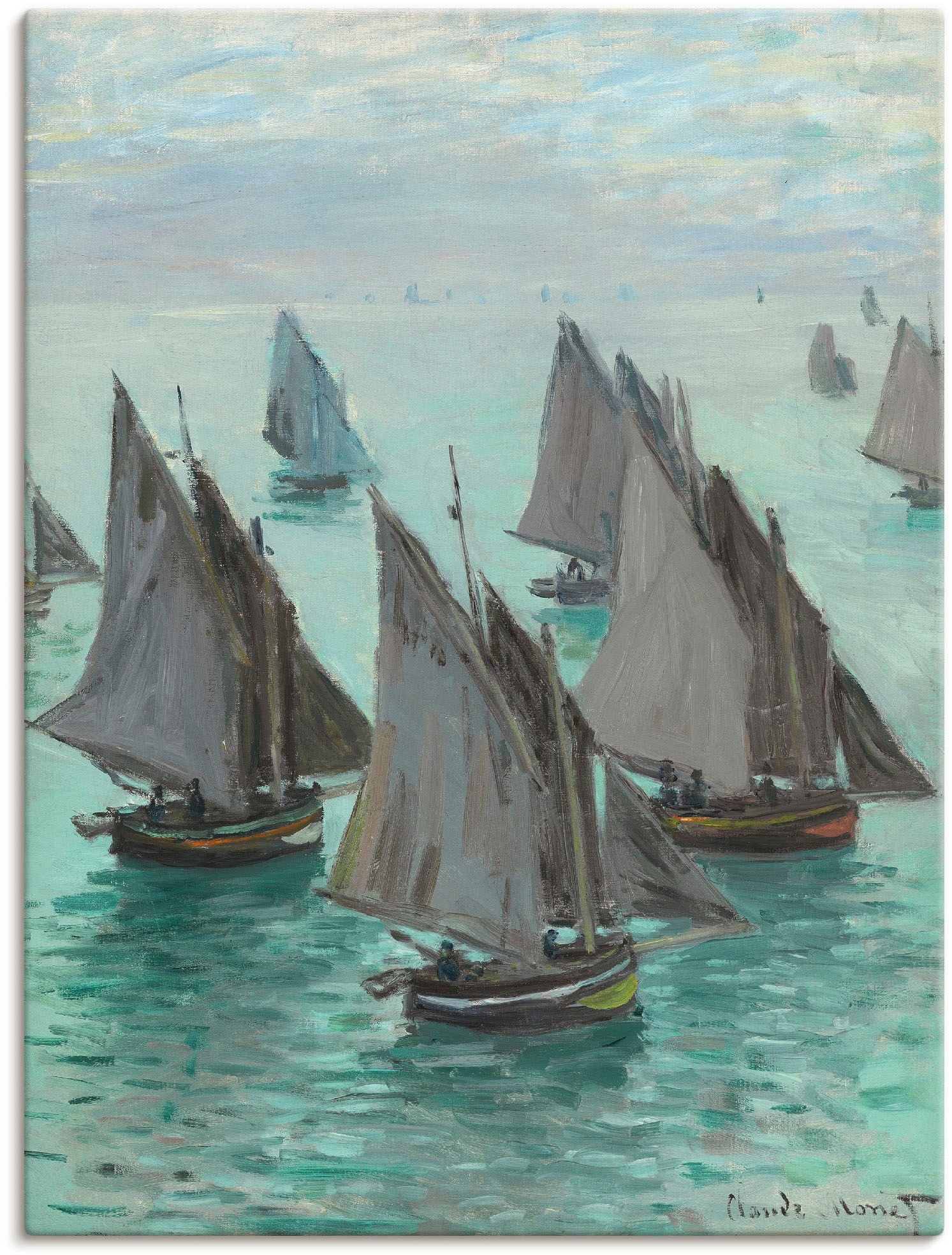 Artland Wandbild "Fischerboote bei ruhigem Wetter" Boote & Schiffe 1 Stk. t günstig online kaufen