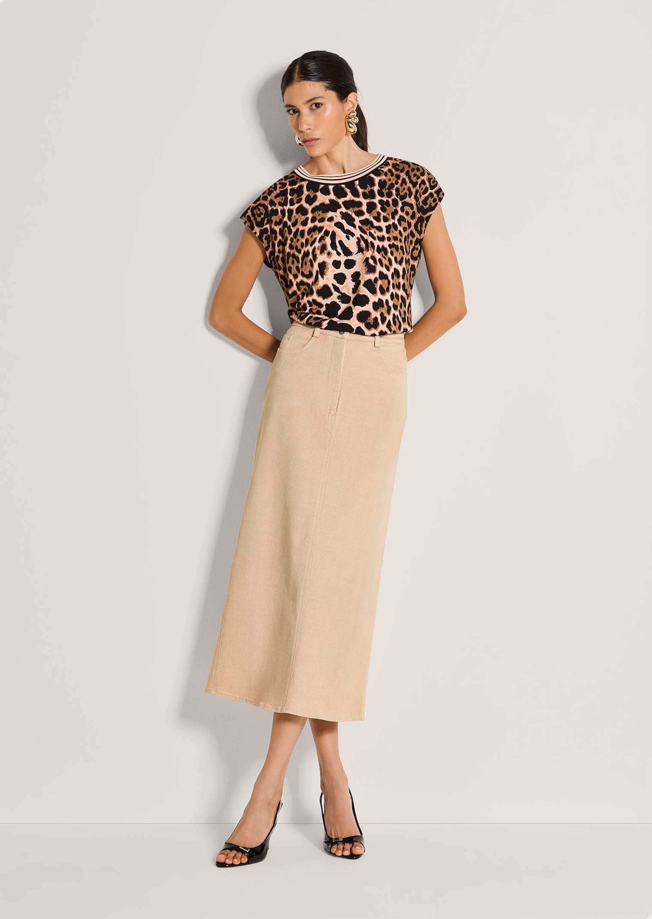 MADELEINE Regular-fit-Jeans "Jeansrock Midirock mit Formbund" günstig online kaufen