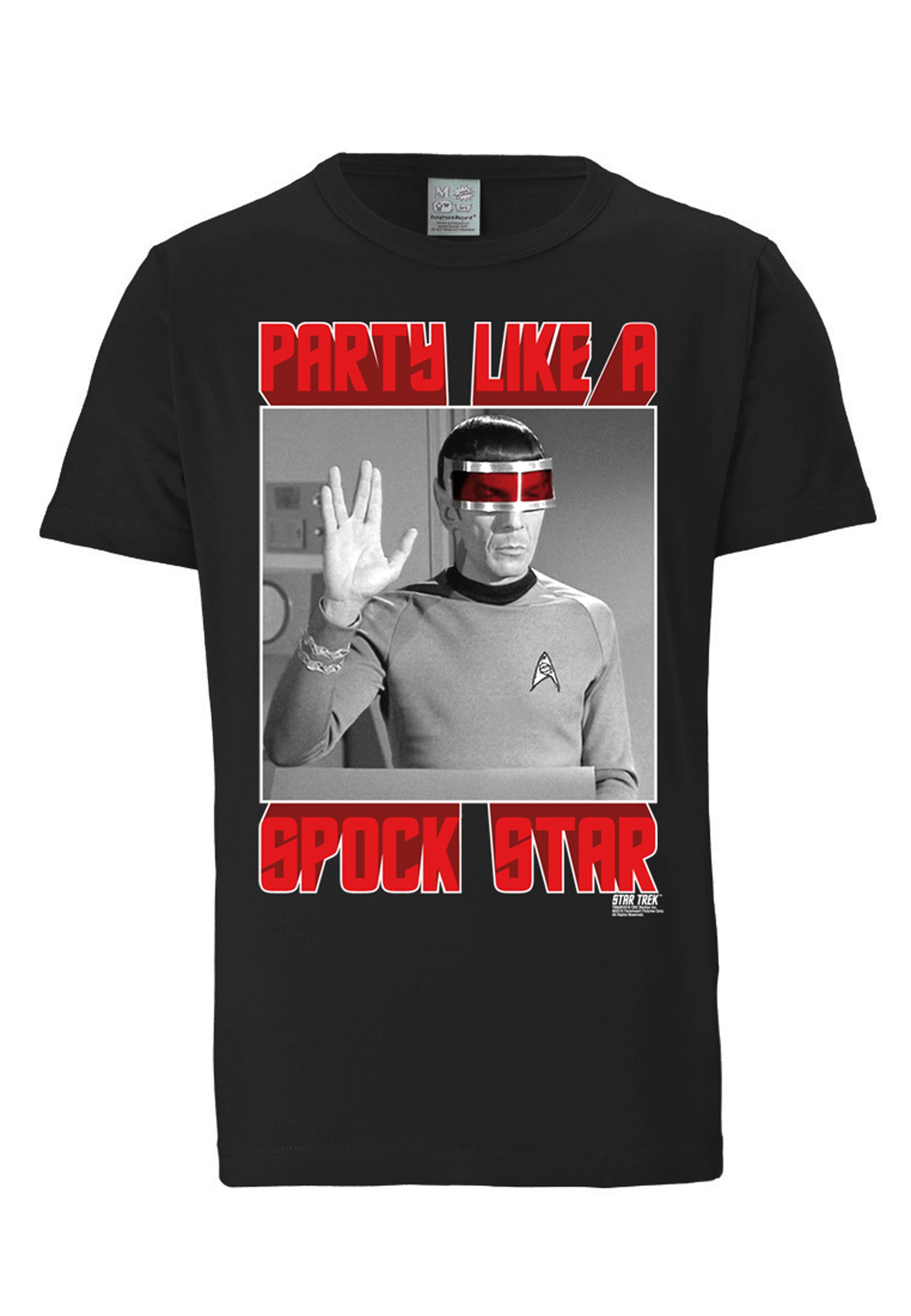 LOGOSHIRT T-Shirt »Star Trek - Spock, Party«, mit lizenziertem Print