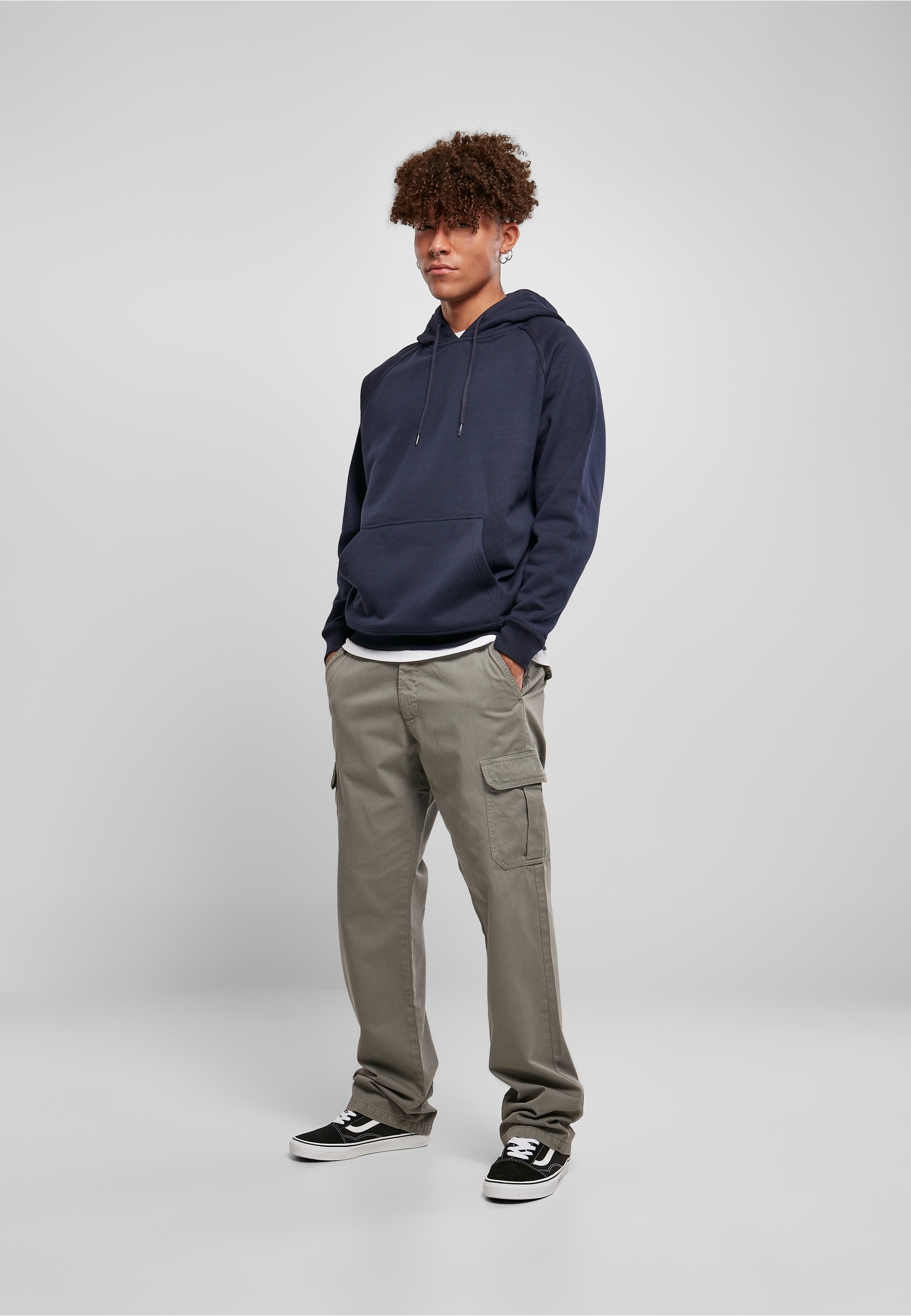 URBAN CLASSICS Rundhalspullover »Urban Classics Herren Blank Hoody« 1 Stk.