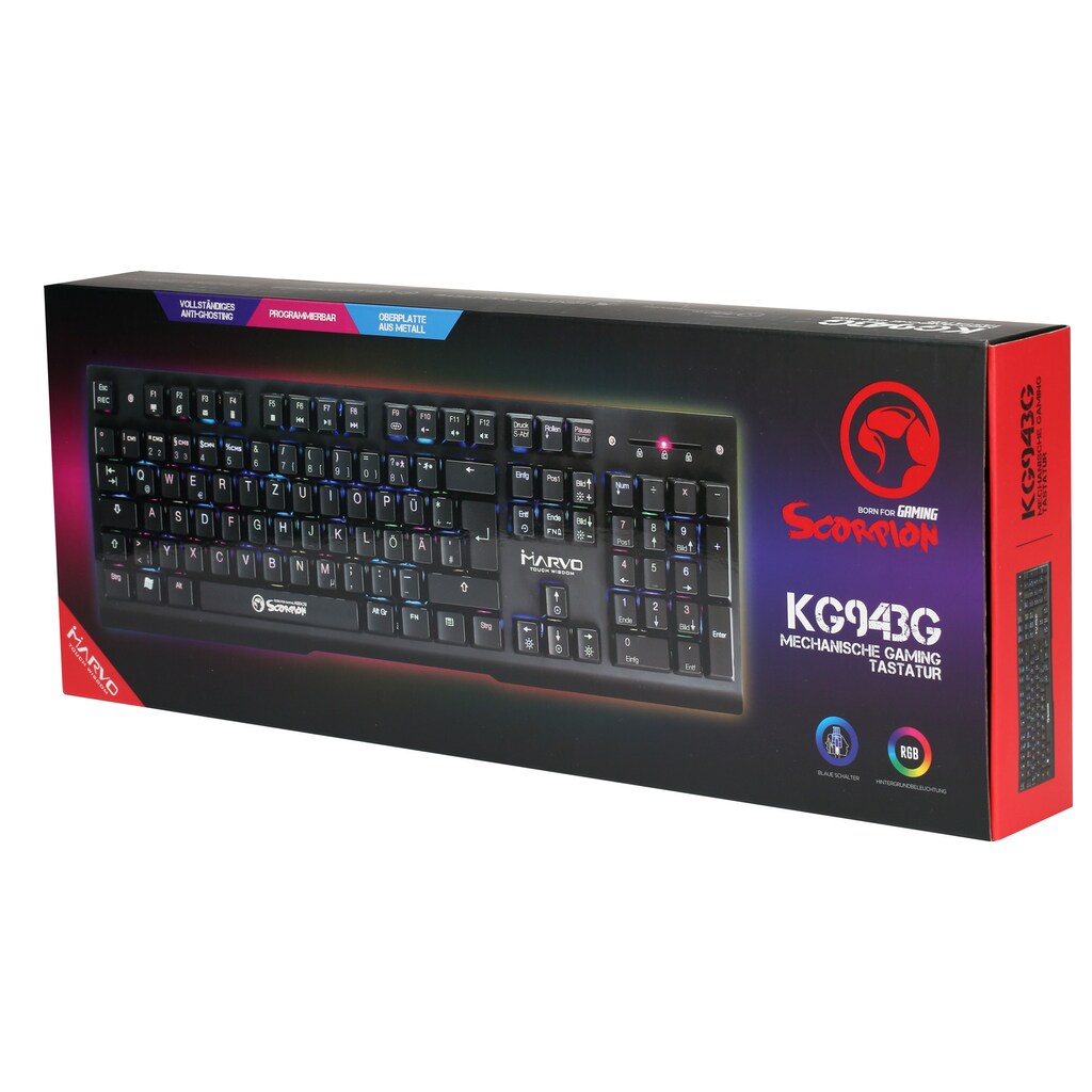 MARVO Eingabegeräte-Set »Midcore Gamer Kit Beta KG943G/M399«