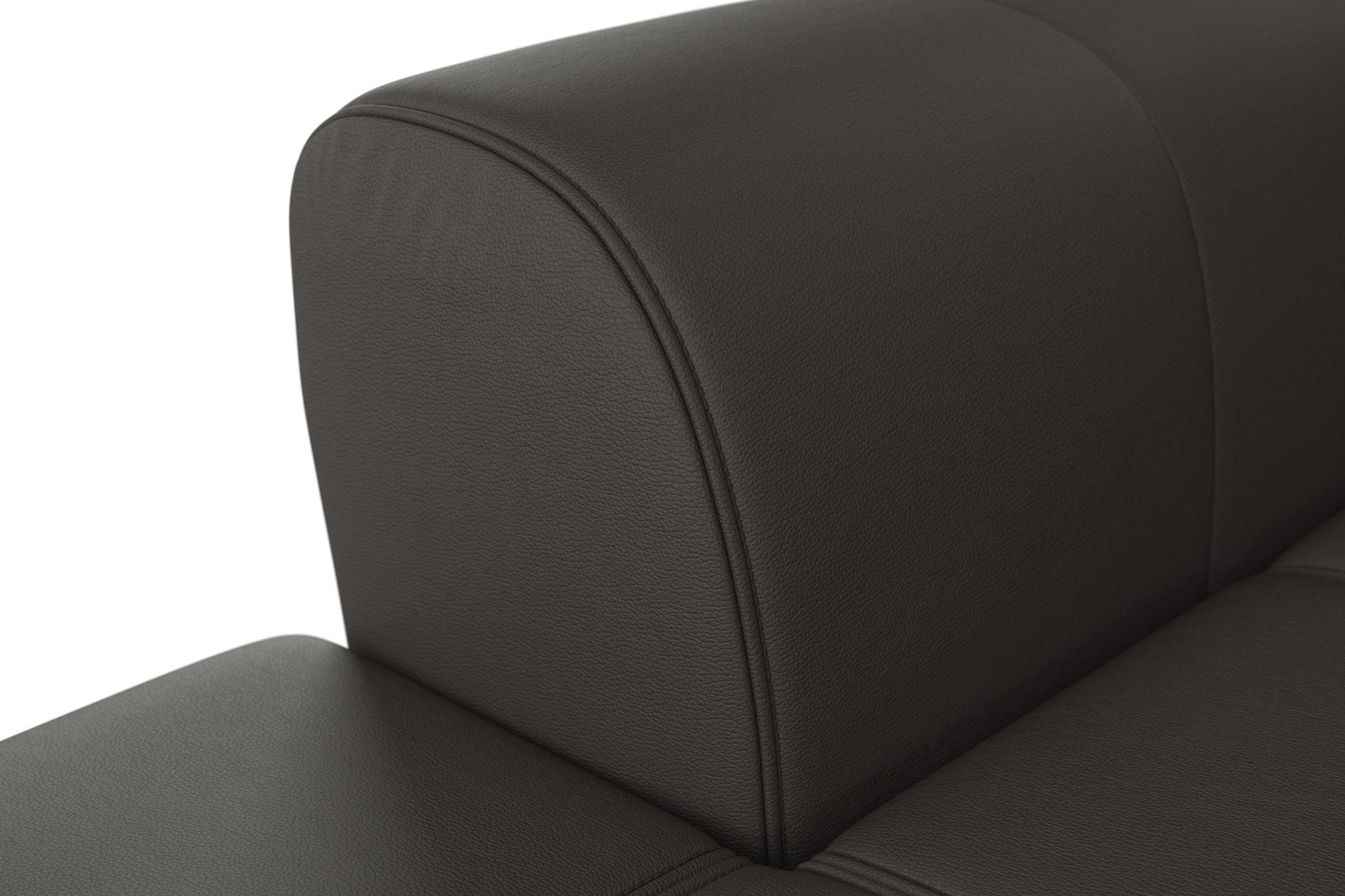 sit&more Ecksofa »Bendigo L-Form«, inklusive Sitztiefenverstellung, Bodenfreiheit 15 cm, in 2 Fußfarben