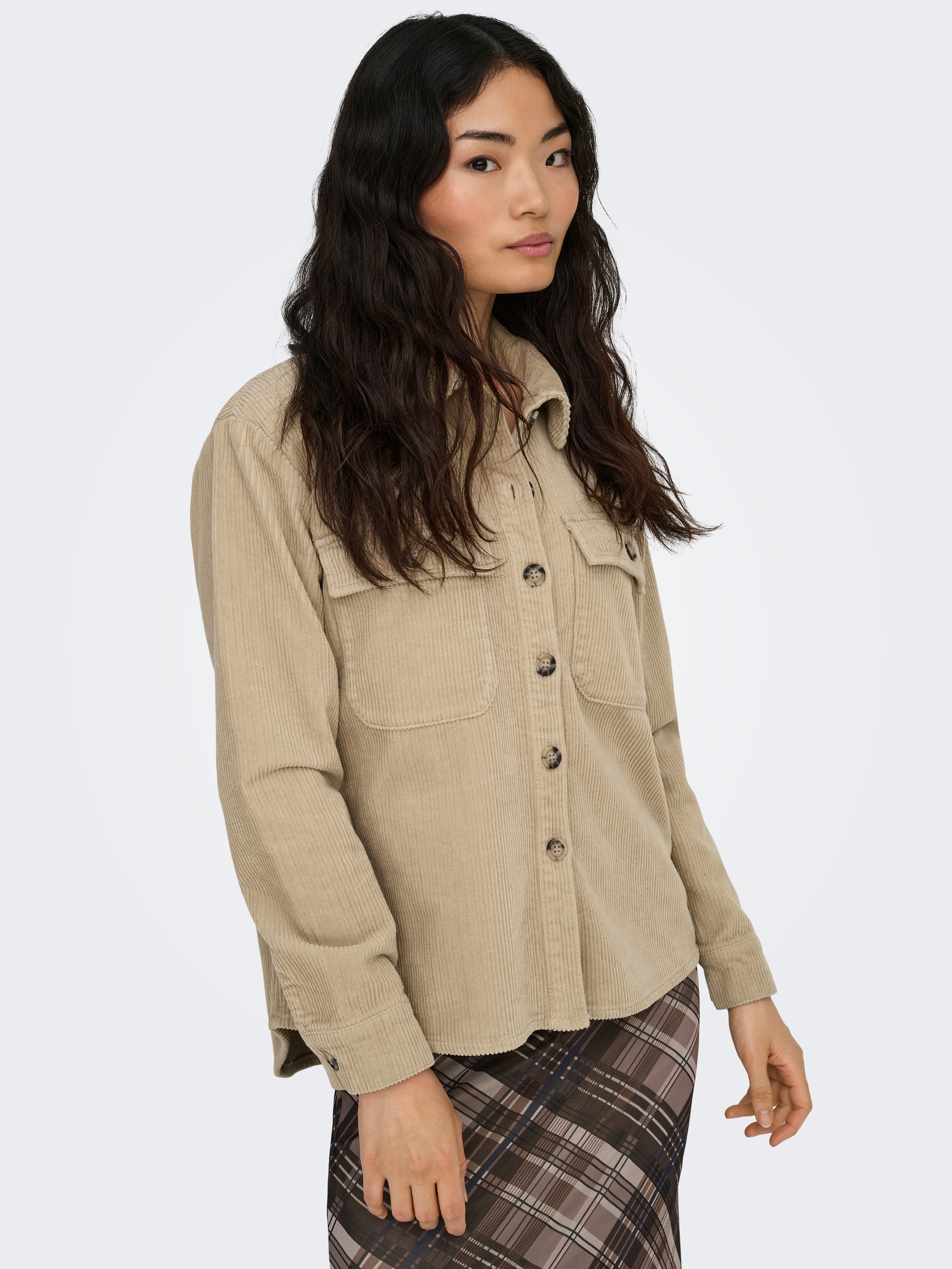 ONLY Cordjacke "ONLAMAZING L/S CORD SHACKET PNT" günstig online kaufen