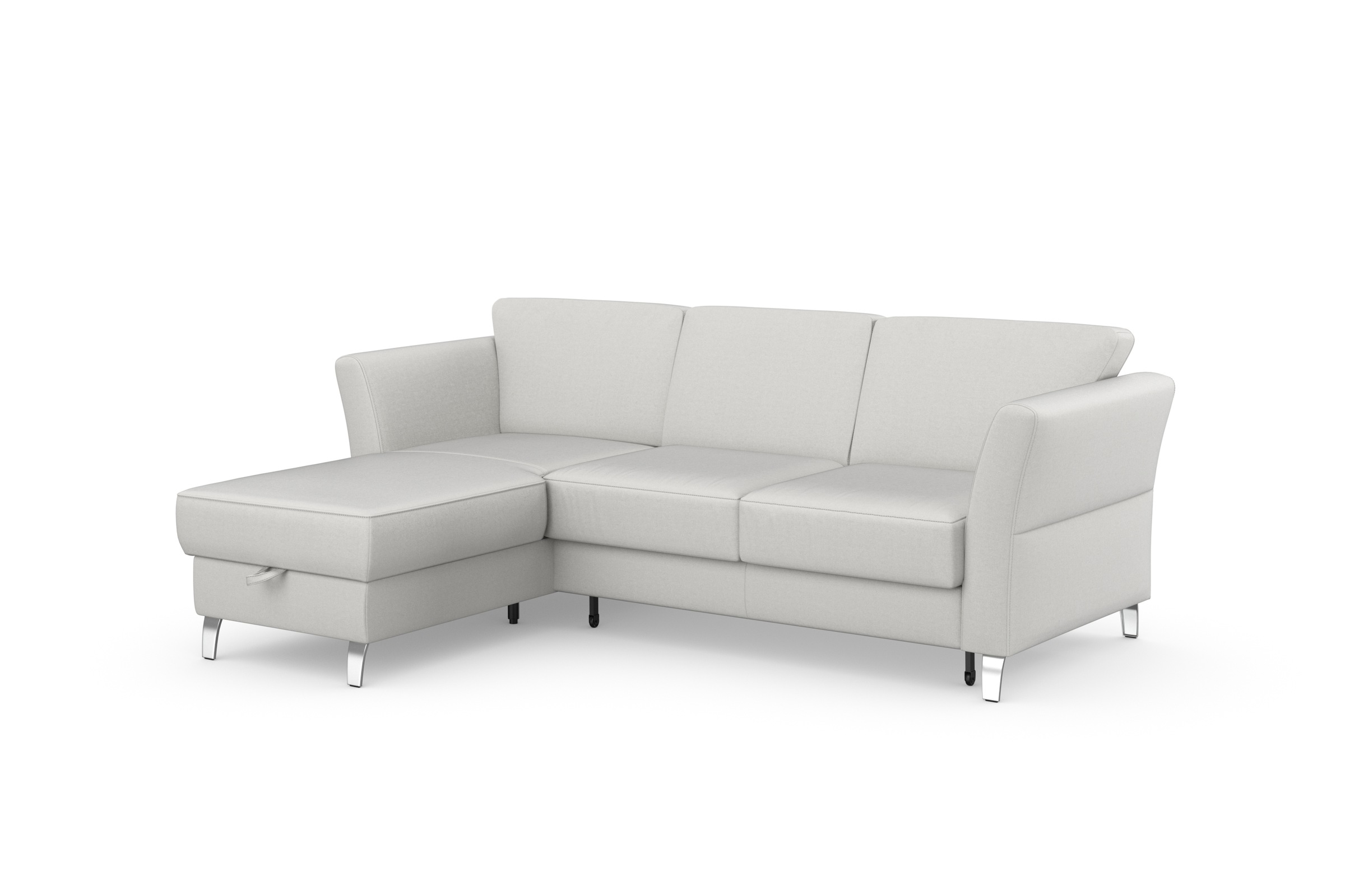 sit&more Ecksofa »Visby L-Form«, wahlweise mit Bettfunktion und Bettkasten, frei im Raum stellbar