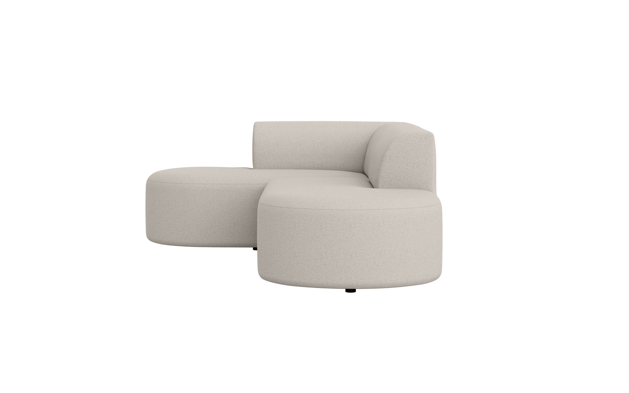 andas Ecksofa »Ecksofa Tvinne mit Ottomane links oder rechts bestellbar«, L-Form, mit Wellenunterfederung, BxTxH 260x170x73 cm