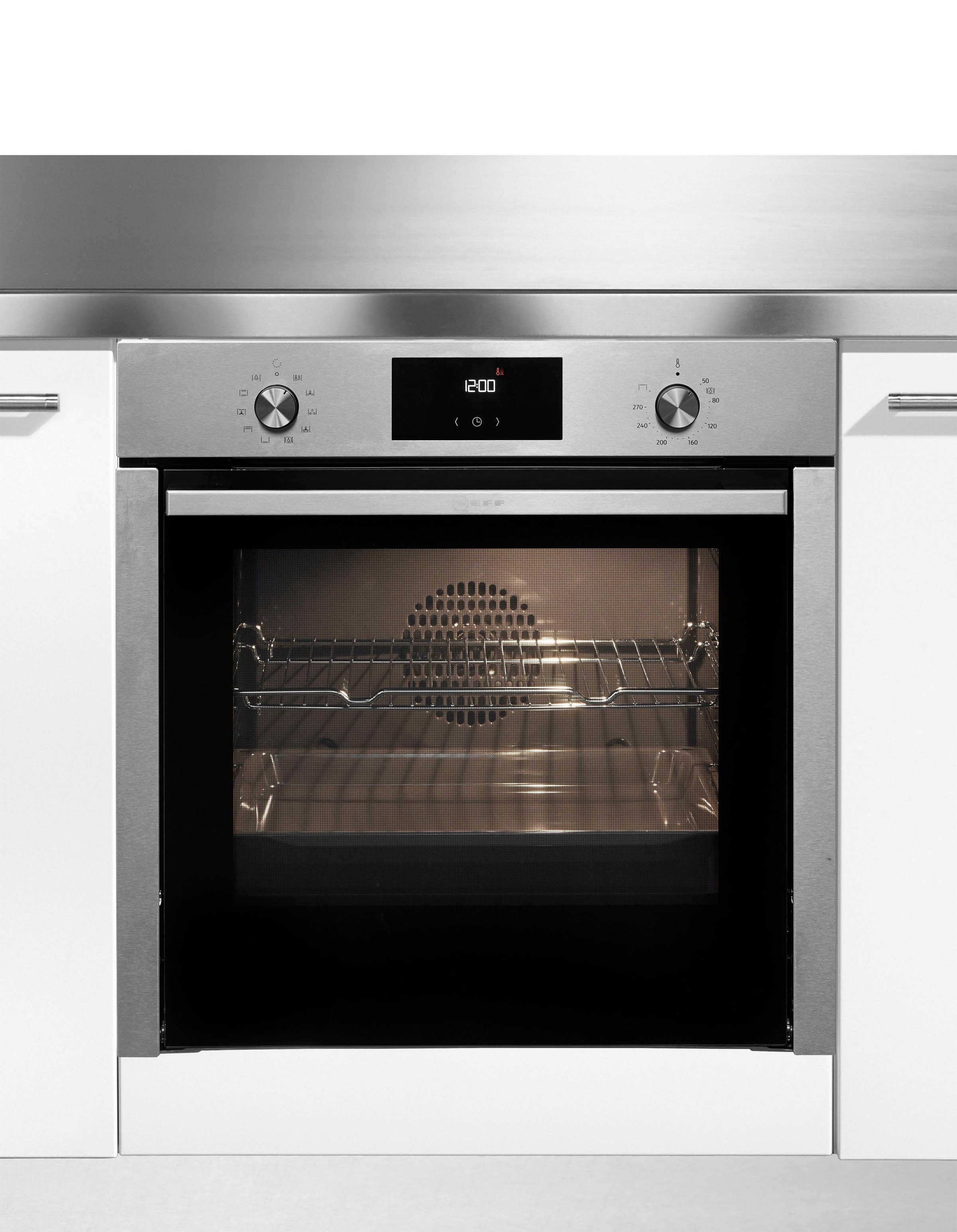 NEFF Einbaubackofen »B4CCE2AN0«, B4CCE2AN0, mit Teleskopauszug nachrüstbar, easyClean, mit Slide&Hide®