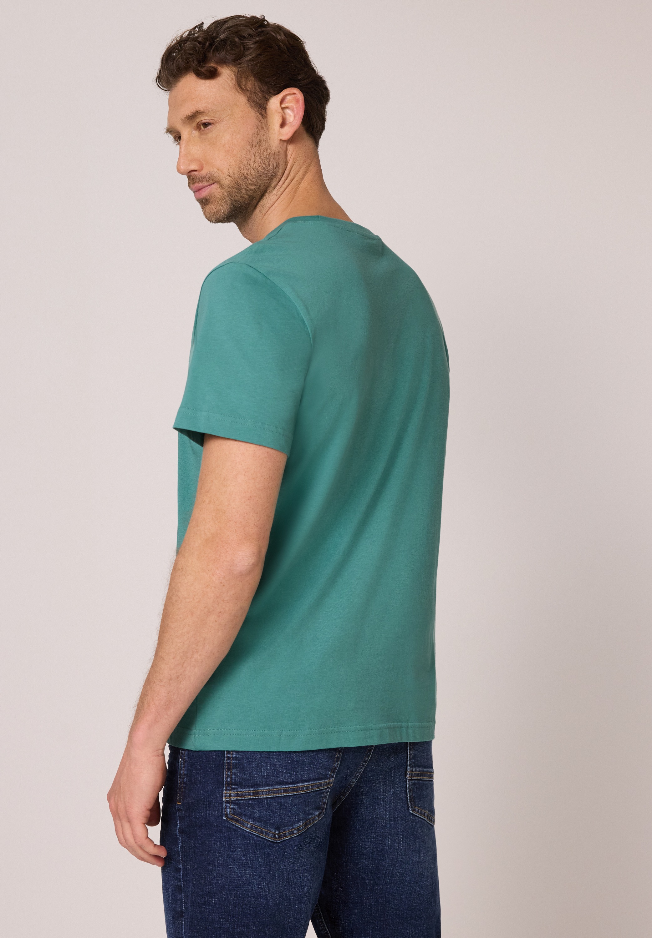 STREET ONE MEN T-Shirt aus reiner Baumwolle