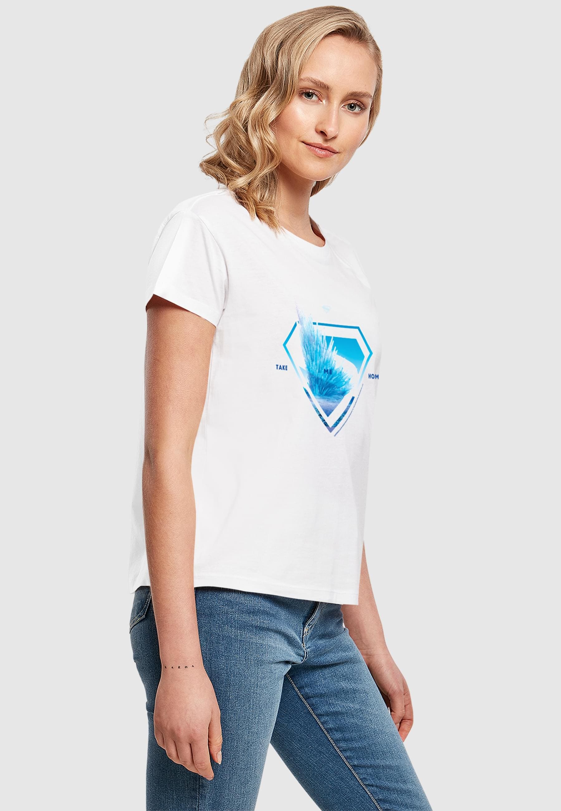ABSOLUTE CULT T-Shirt »ABSOLUTE CULT Ladies Superman Logo Svalbard Take Me Home Box Tee«, (1 tlg.)