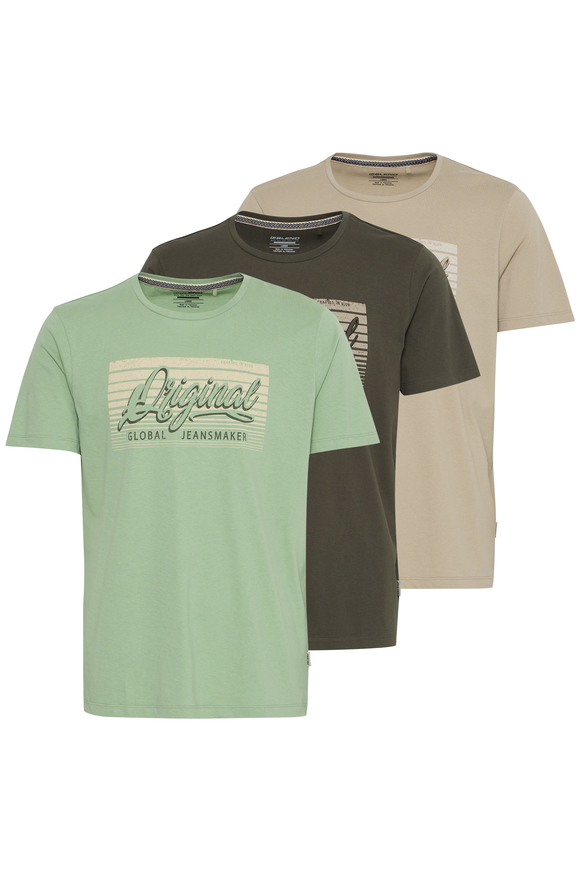 Blend T-Shirt "BHTee" Basic T-Shirt mit Rundhalsausschnitt günstig online kaufen