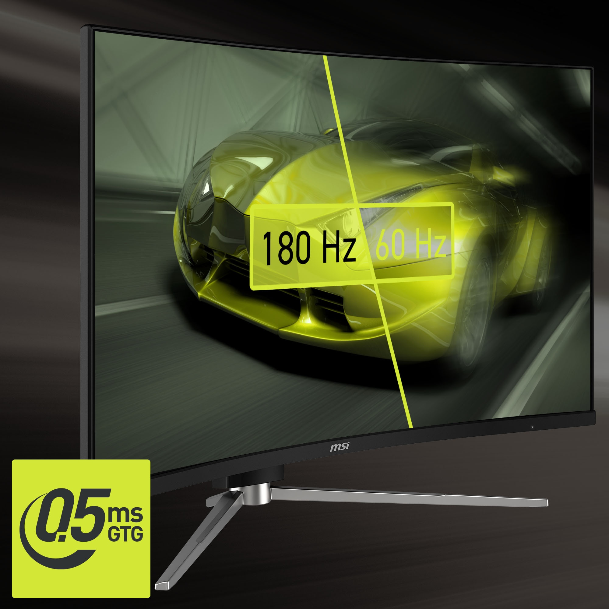 MSI Curved-Gaming-Monitor »MAG 325CQRF QD E2«, 80 cm/32 Zoll, 2560 x 1440 px, WQHD, 0,5 ms Reaktionszeit, 180 Hz, 5-Wege Joystick Navigation