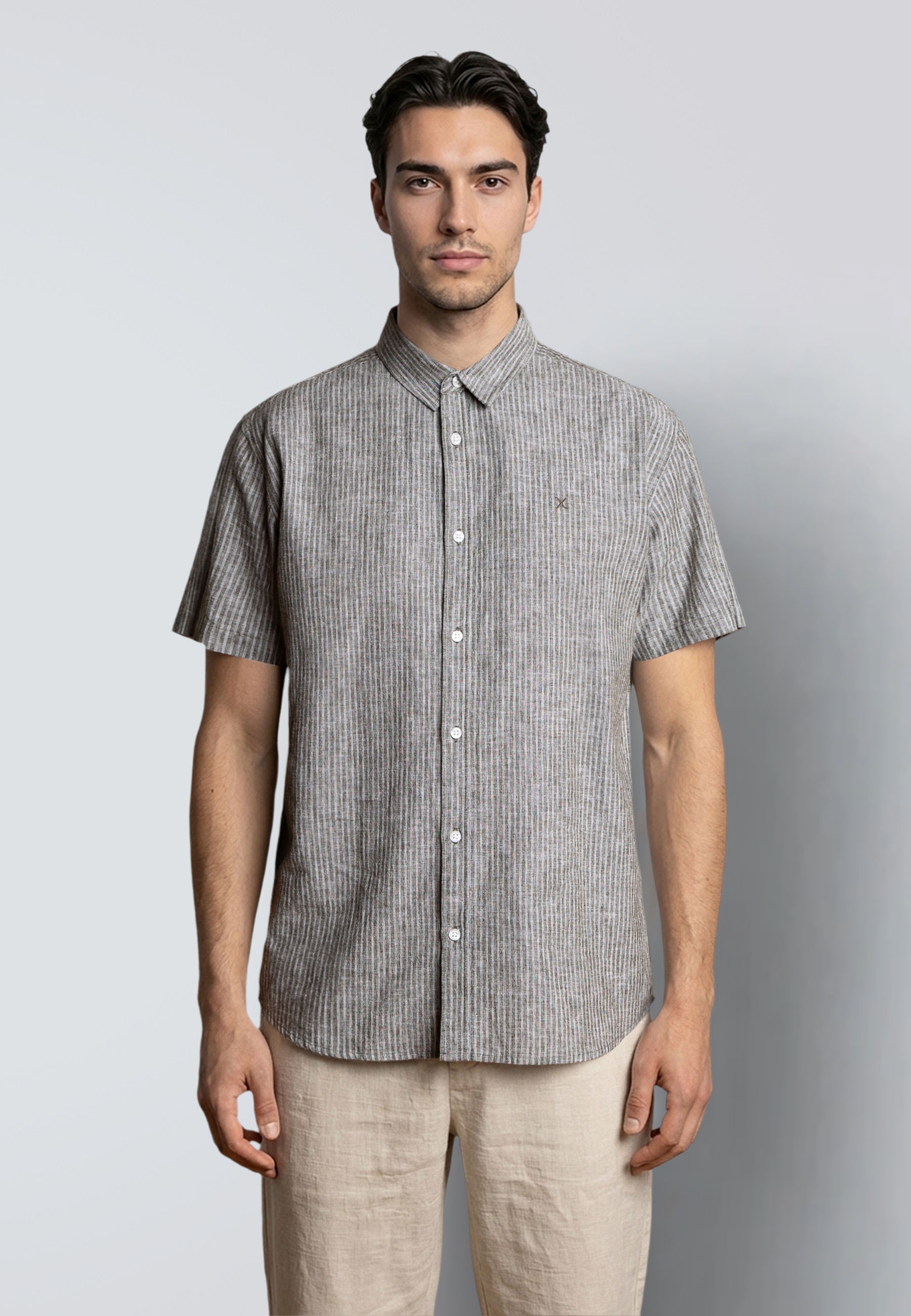 Clean Cut Copenhagen Langarmhemd »Clean Cut Copenhagen Luca Striped S/S Shirt« 1