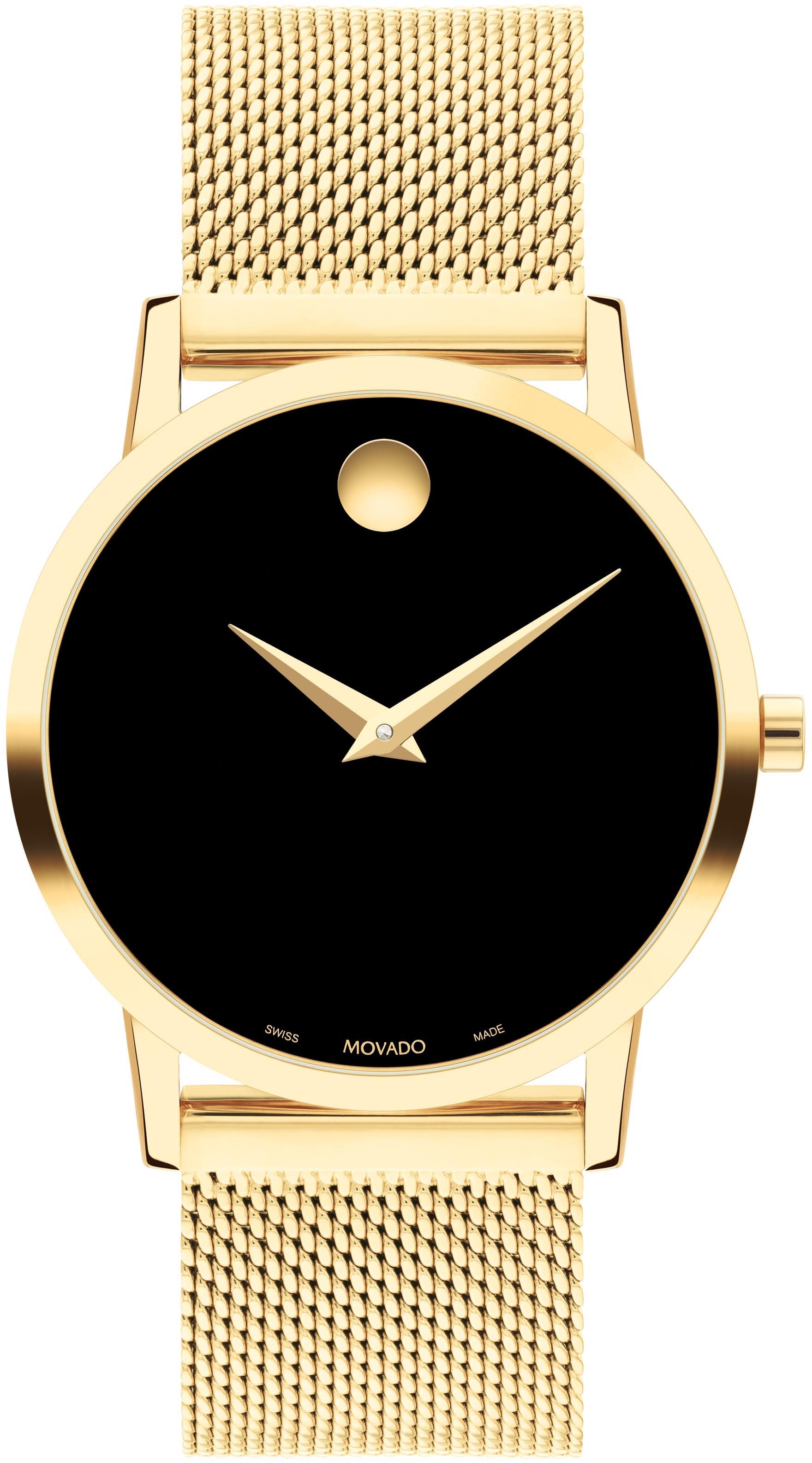 MOVADO Schweizer Uhr »MUSEUM Classic 33 mm, 0607647«, Quarzuhr, Armbanduhr, Damenuhr, Swiss Made, Saphirglas