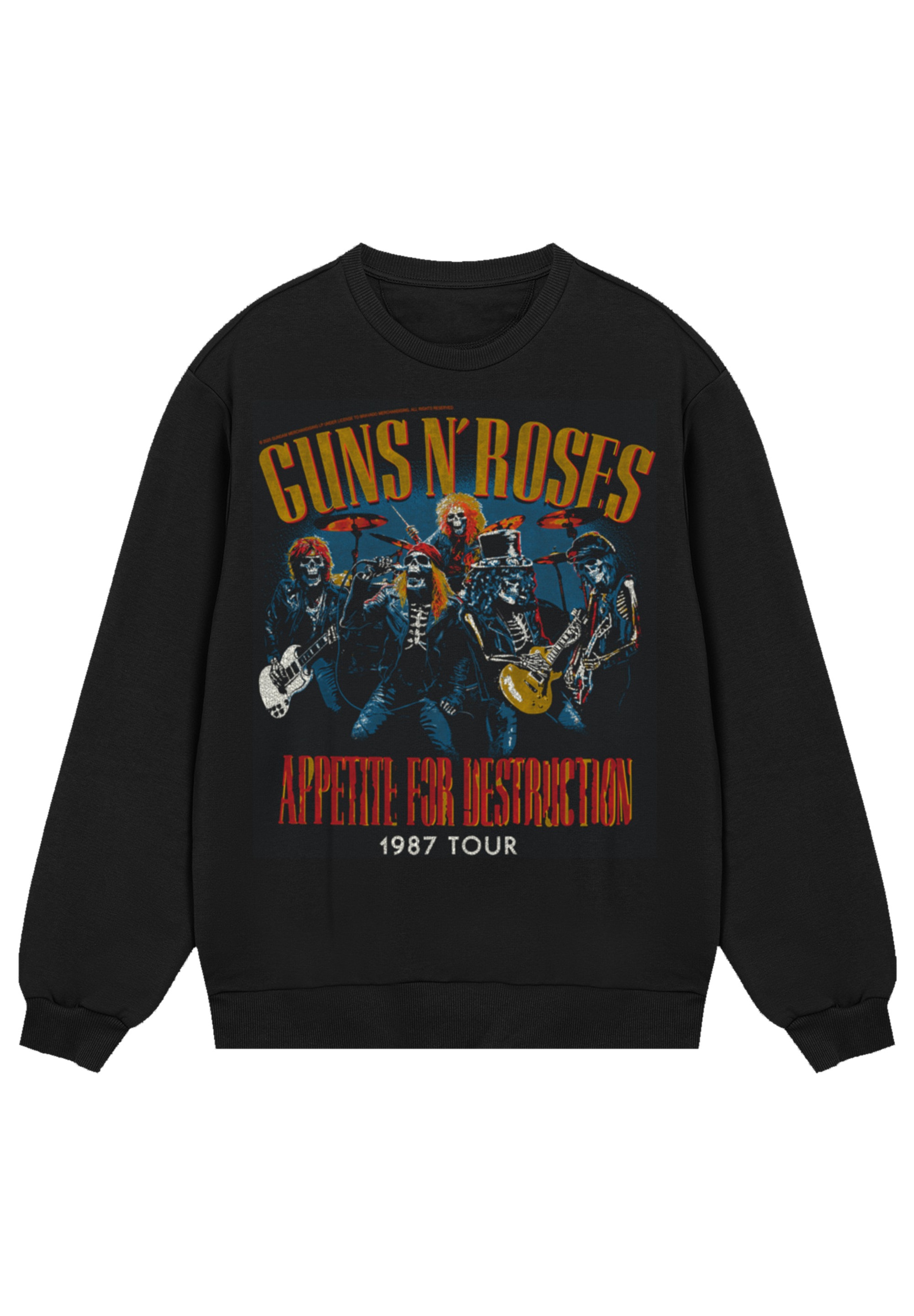F4NT4STIC Sweatshirt "Guns N Roses 1987 Tour Vintage Rock", Premium Qualitä günstig online kaufen