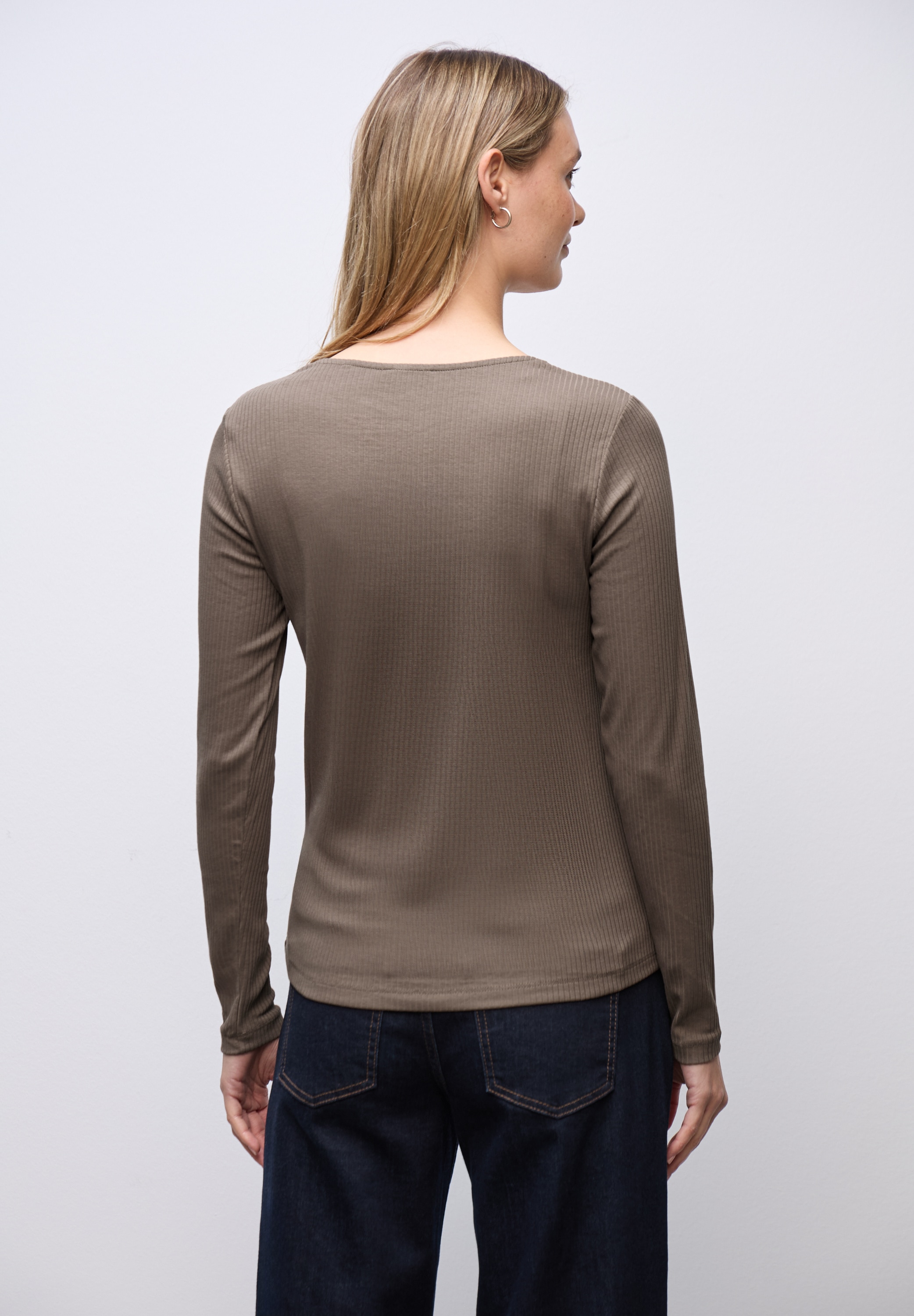 STREET ONE Langarmshirt im soften Baumwoll-Mix