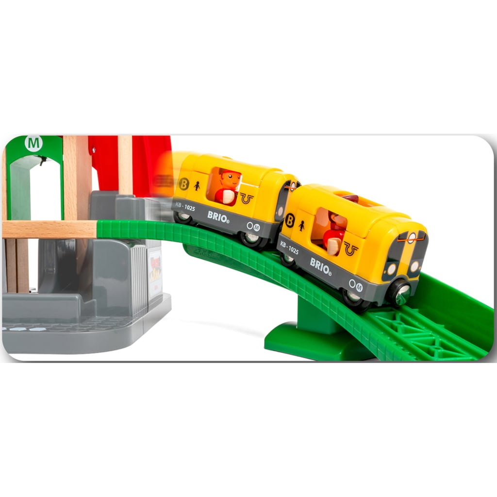 BRIO® Spielzeug-Eisenbahn »BRIO® WORLD, Großes City Bahnhof Set«, mit Soundeffekten; FSC® - schützt Wald - weltweit