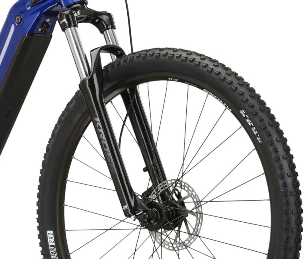 Kross E-Bike »E-MTB Hexagon Boost 5.0 29 Zoll blau«, 9 Gang, microSHIFT, ADVENT M6195, Mittelmotor 250 W
