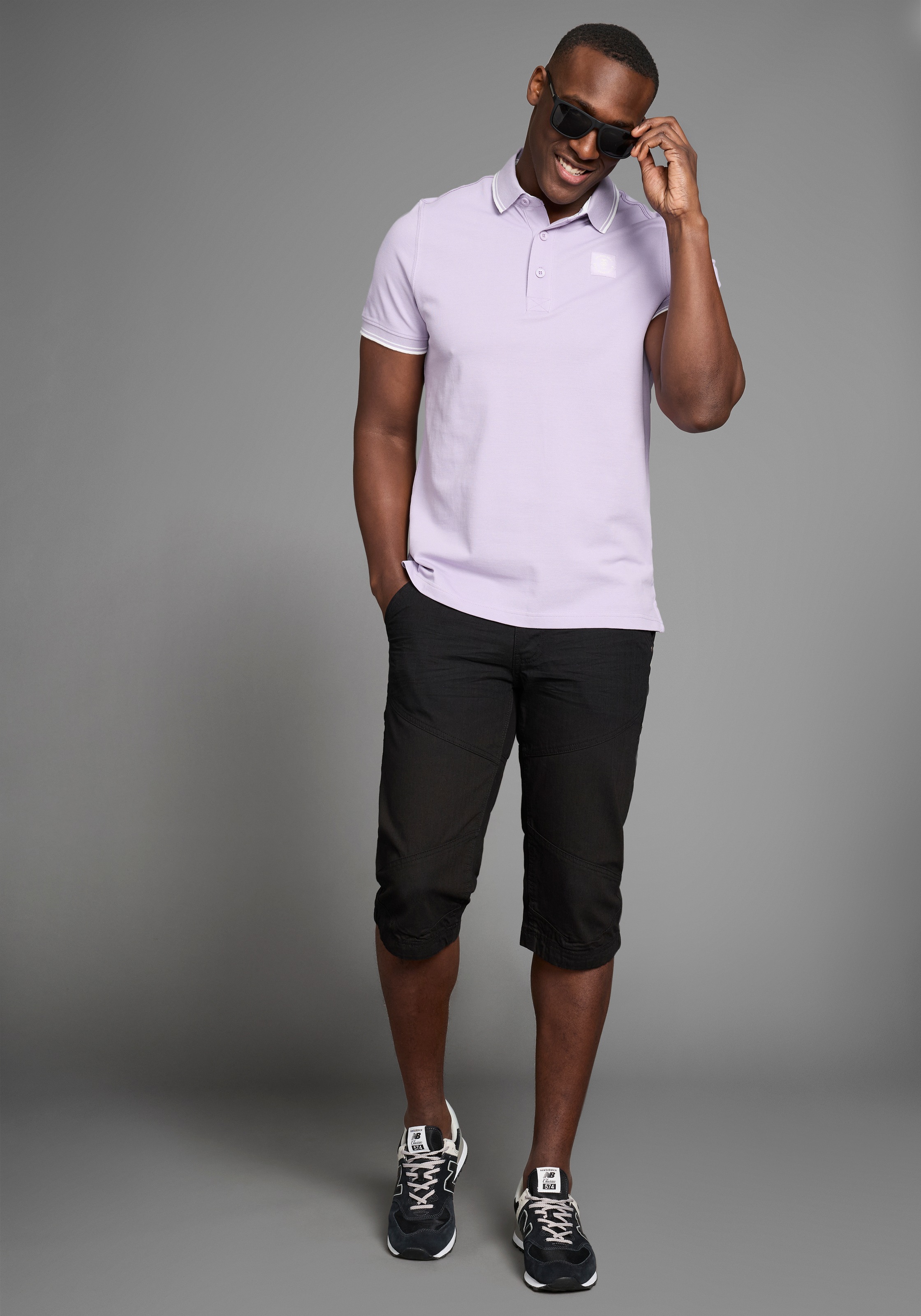 DELMAO Polo Shirt Purple Size S 3