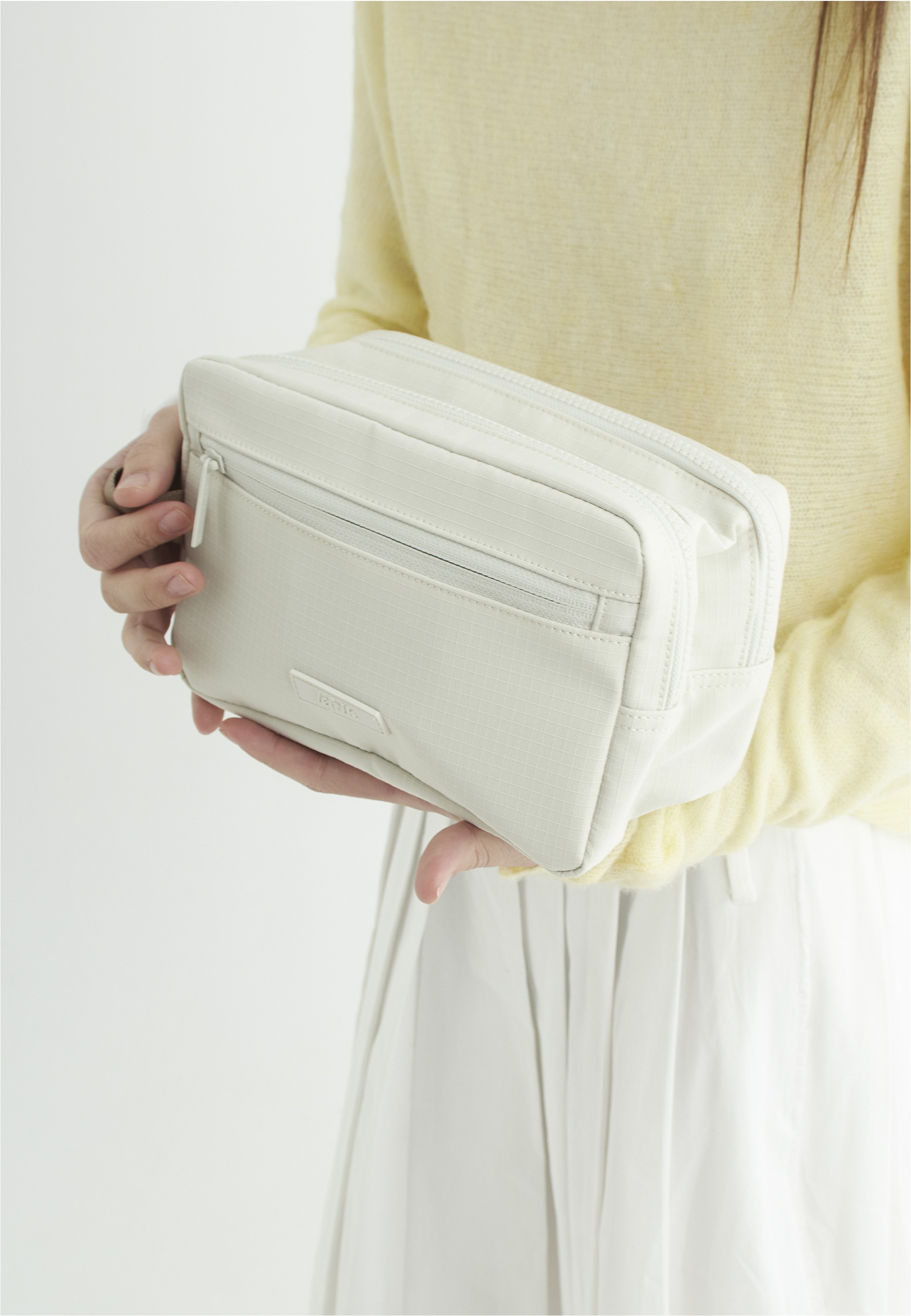 lefrik Kosmetiktasche »Kei Double Washbag«, mit zwei großen Fächern innen