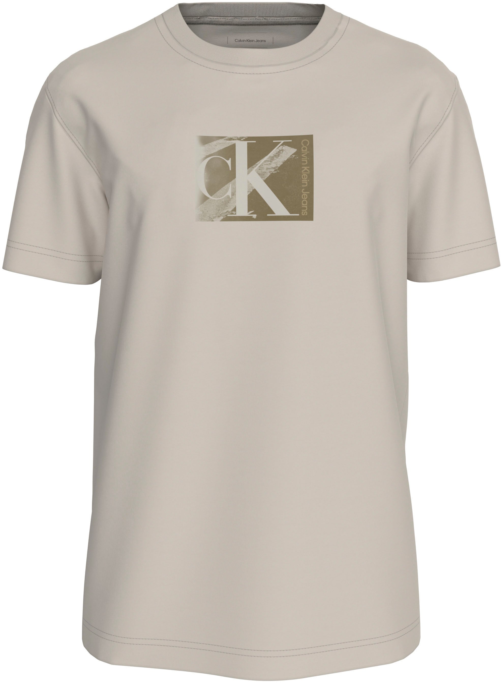 Calvin Klein Jeans Rundhalsshirt »SMALL CK BOX TEE«, Logodruck