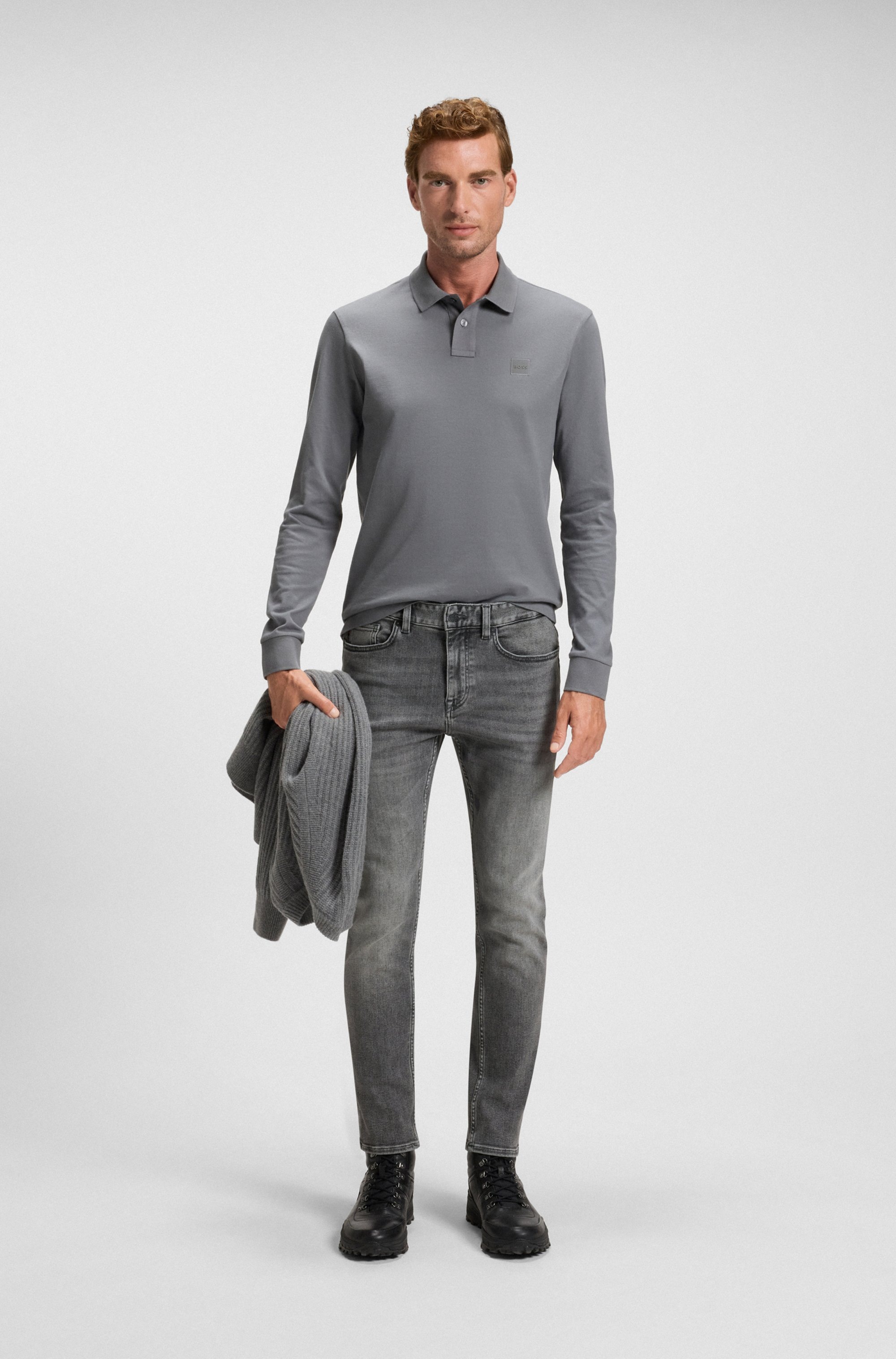 BOSS ORANGE Slim-fit-Jeans »Delaware«, slim fit, mittlere Bundhöhe, schmaler Beinverlauf