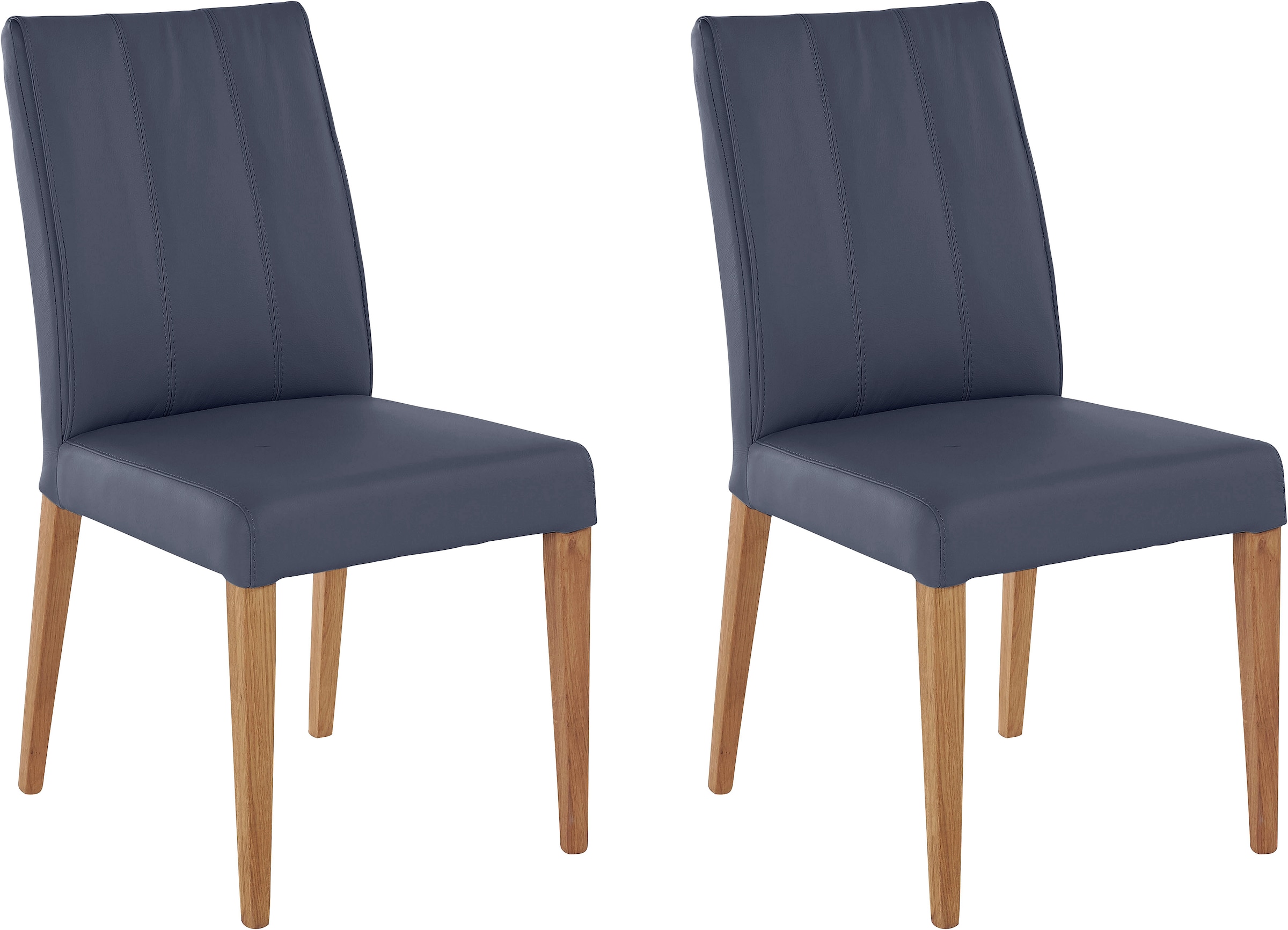INOSIGN Esszimmerstuhl (Set) 2 Stk. Leder Rückenlehne mit Steppung günstig online kaufen