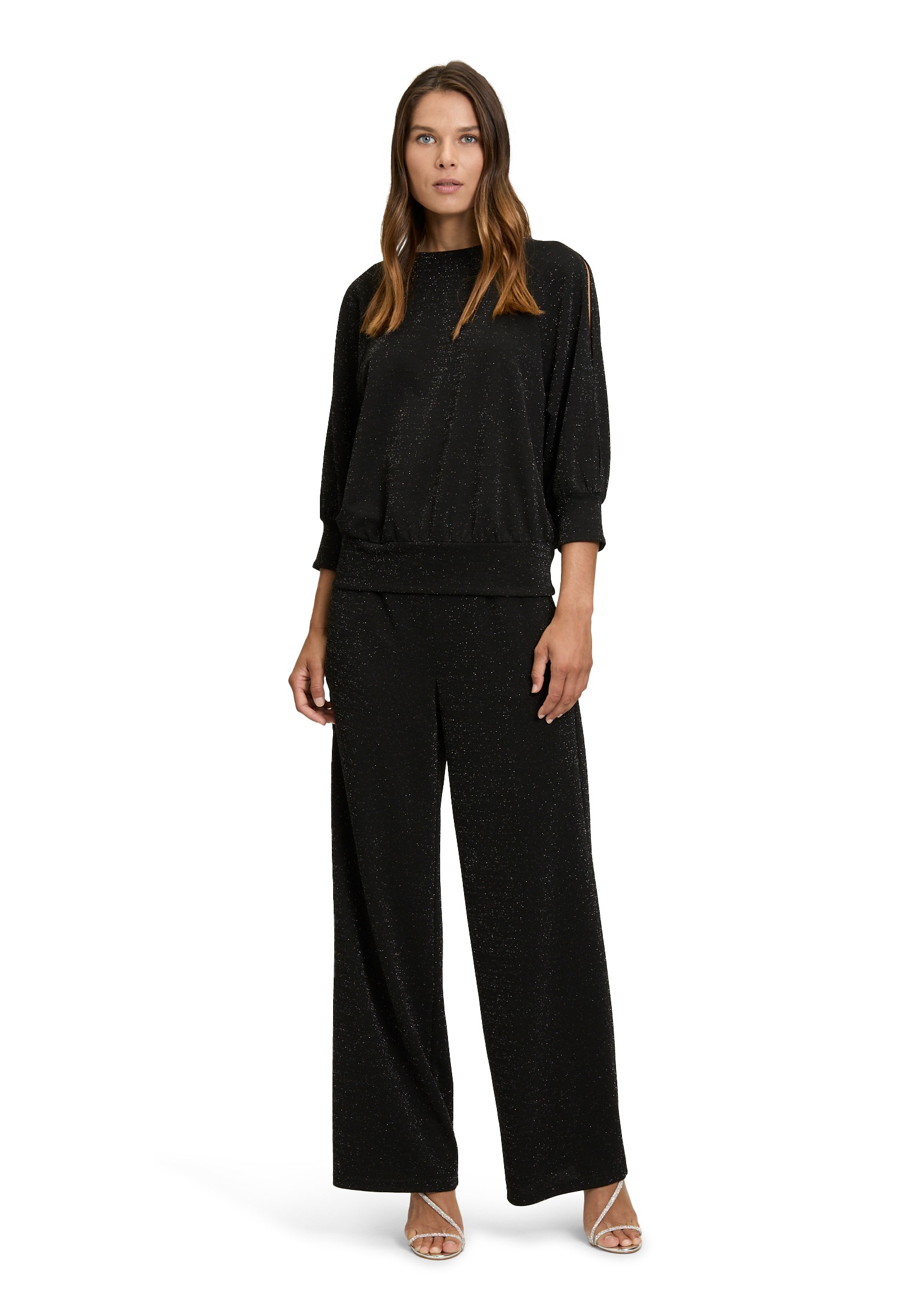 Betty Barclay 3/4-Arm-Shirt »Betty Barclay Damen Oversize-Shirt im Glitzer-Look«, (1 tlg.), Material