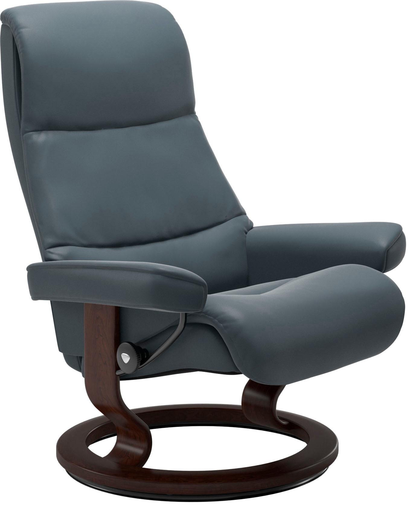 Stressless Relaxsessel "View" mit Classic Base, Größe M,Gestell Braun günstig online kaufen