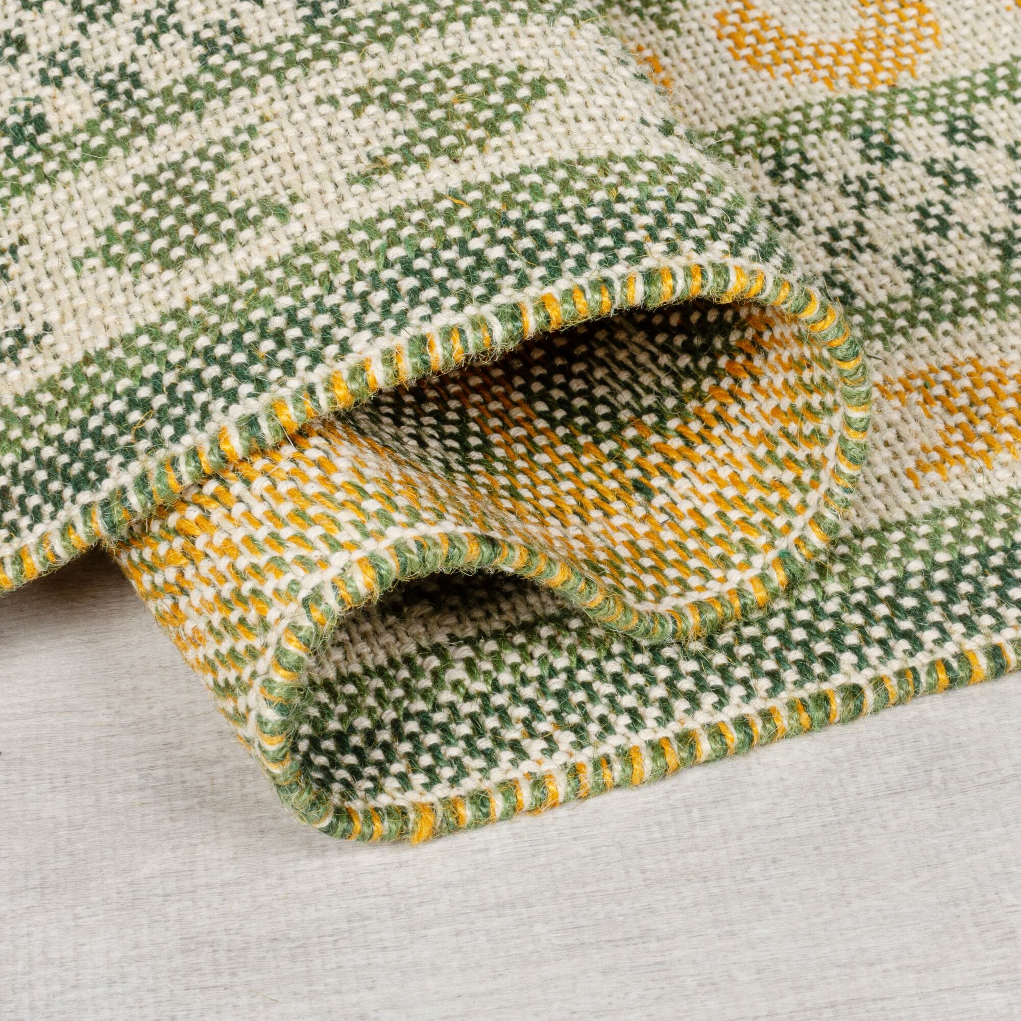 FLAIR RUGS Teppich »MARA JUTE«, rechteckig, 1 mm Höhe, Gewebter Jute-Bordürenteppich