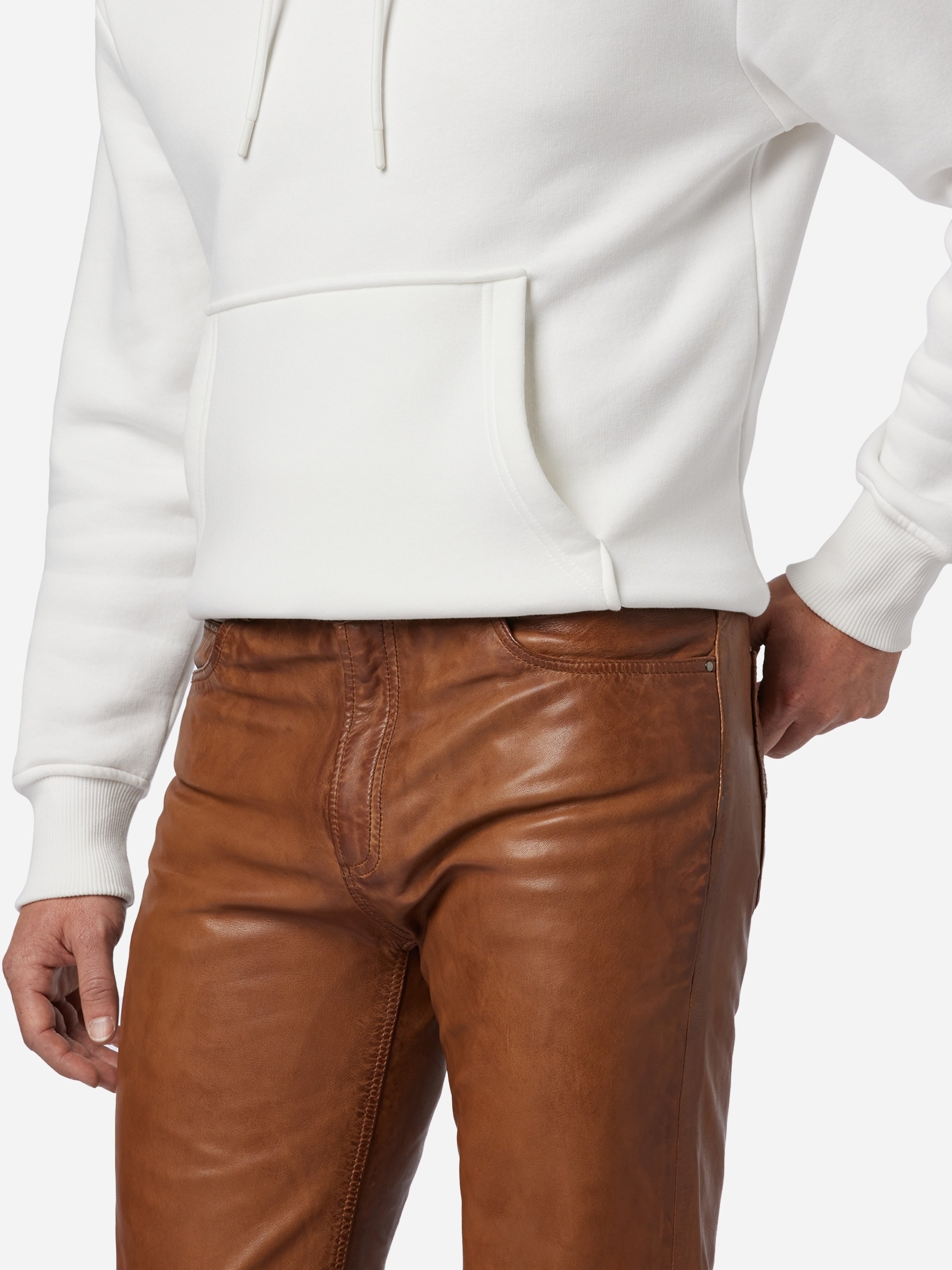 RICANO 5-Pocket-Hose »Lederhose Trant Pant«  Handgefertigt aus echtem Leder