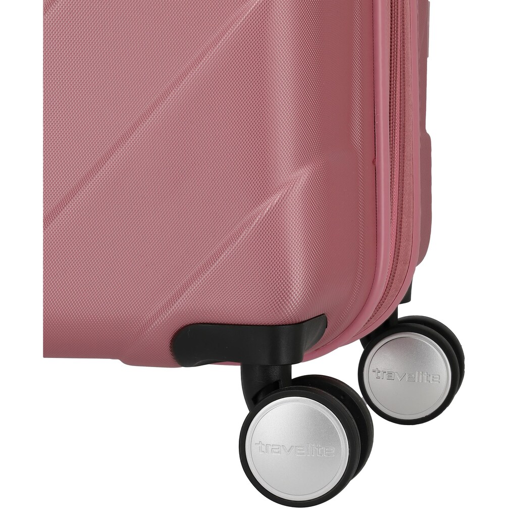 travelite Trolleyset »Kalisto, rose«, (3 tlg.), mit Volumenerweiterung;